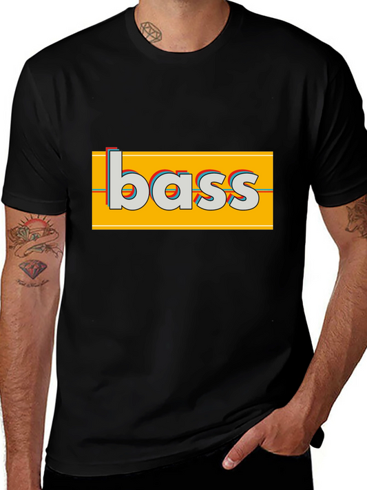 Bass Graphic T-Shirt - Retro Style