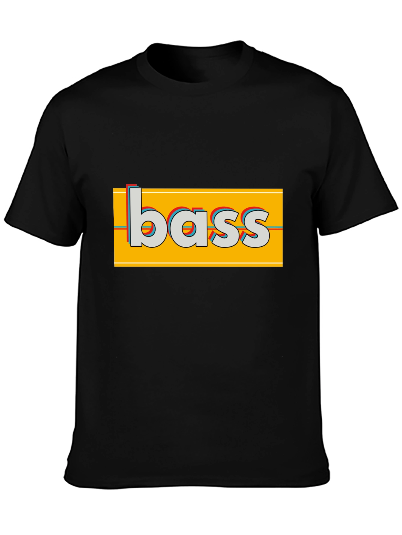 Bass Graphic T-Shirt - Retro Style
