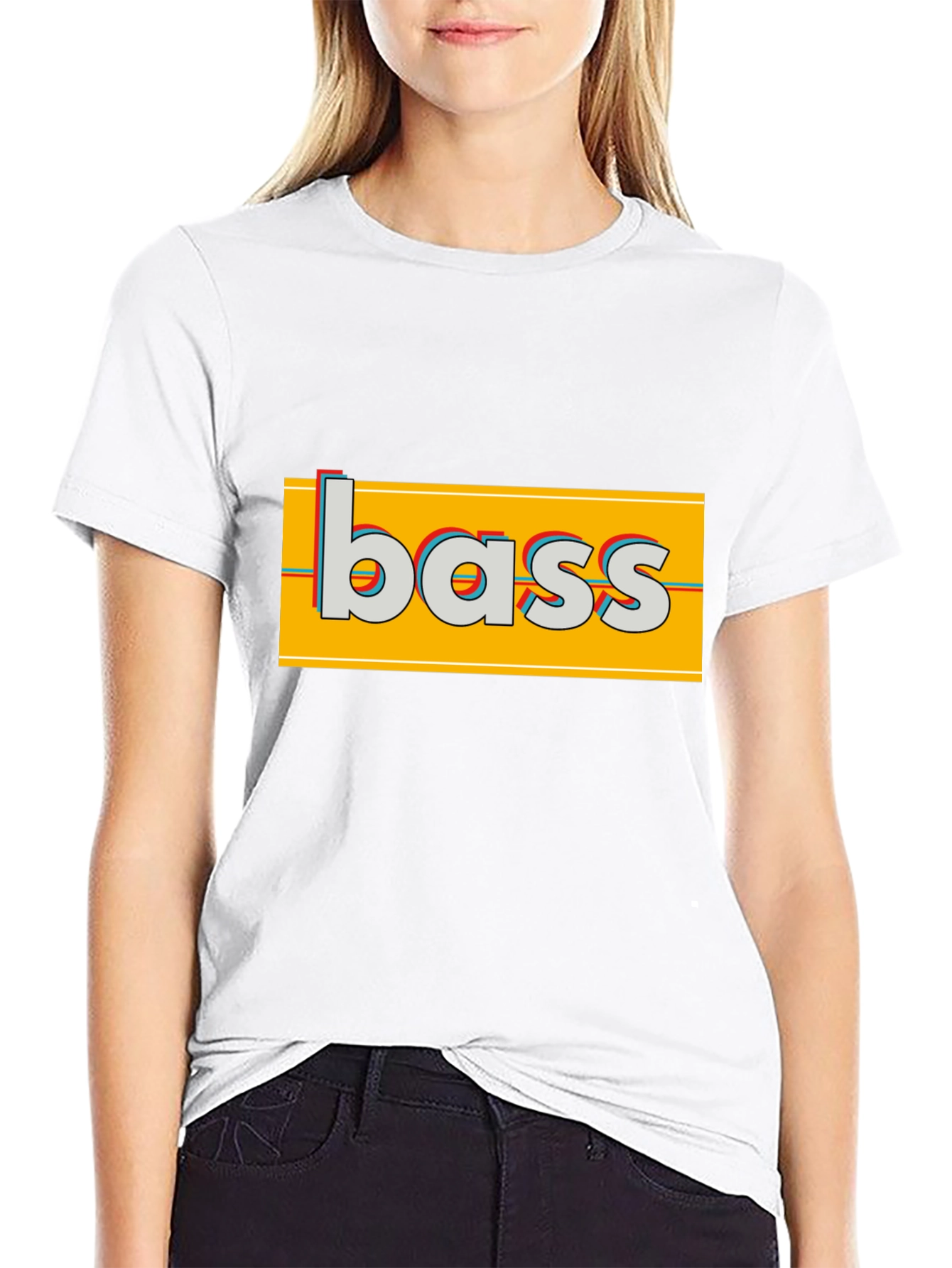 Bass Graphic T-Shirt - Retro Style