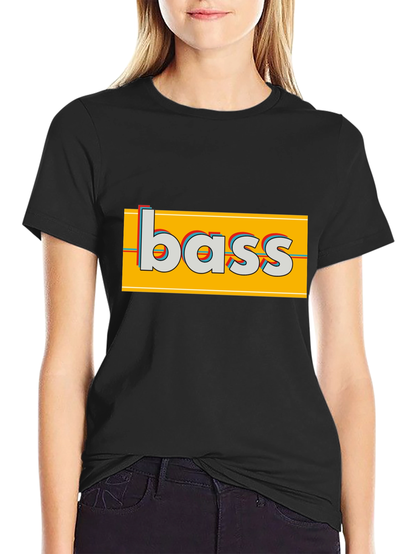Bass Graphic T-Shirt - Retro Style