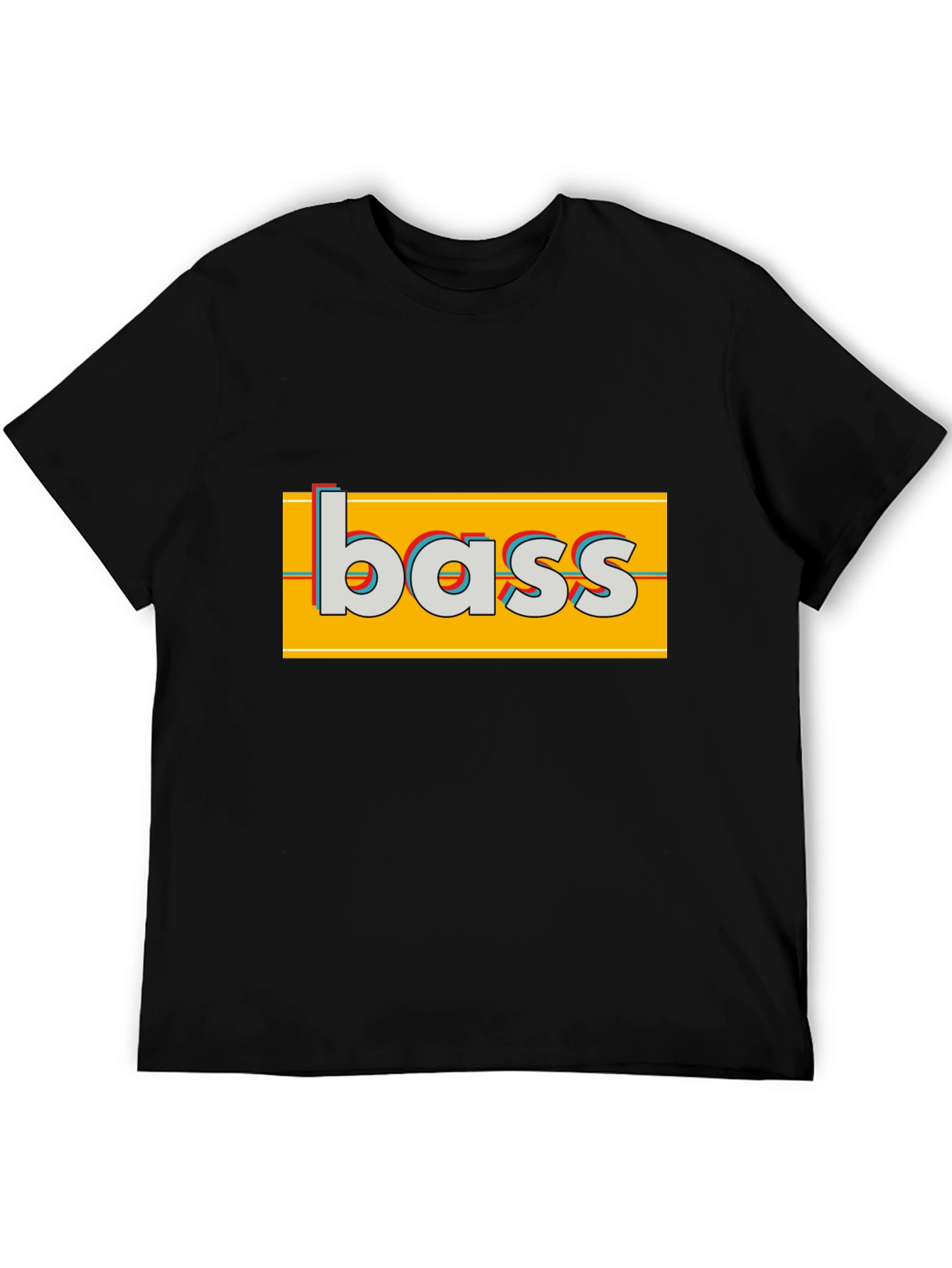 Bass Graphic T-Shirt - Retro Style