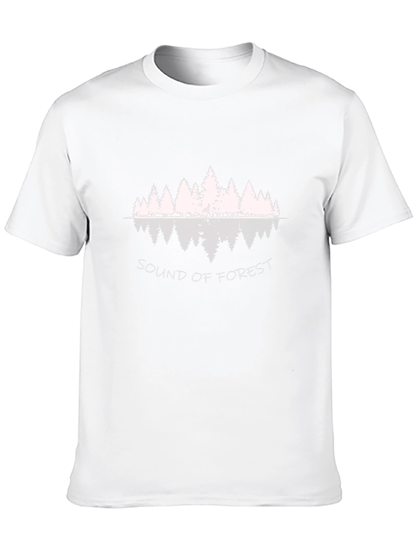 Sound of Forest Black Graphic T-Shirt