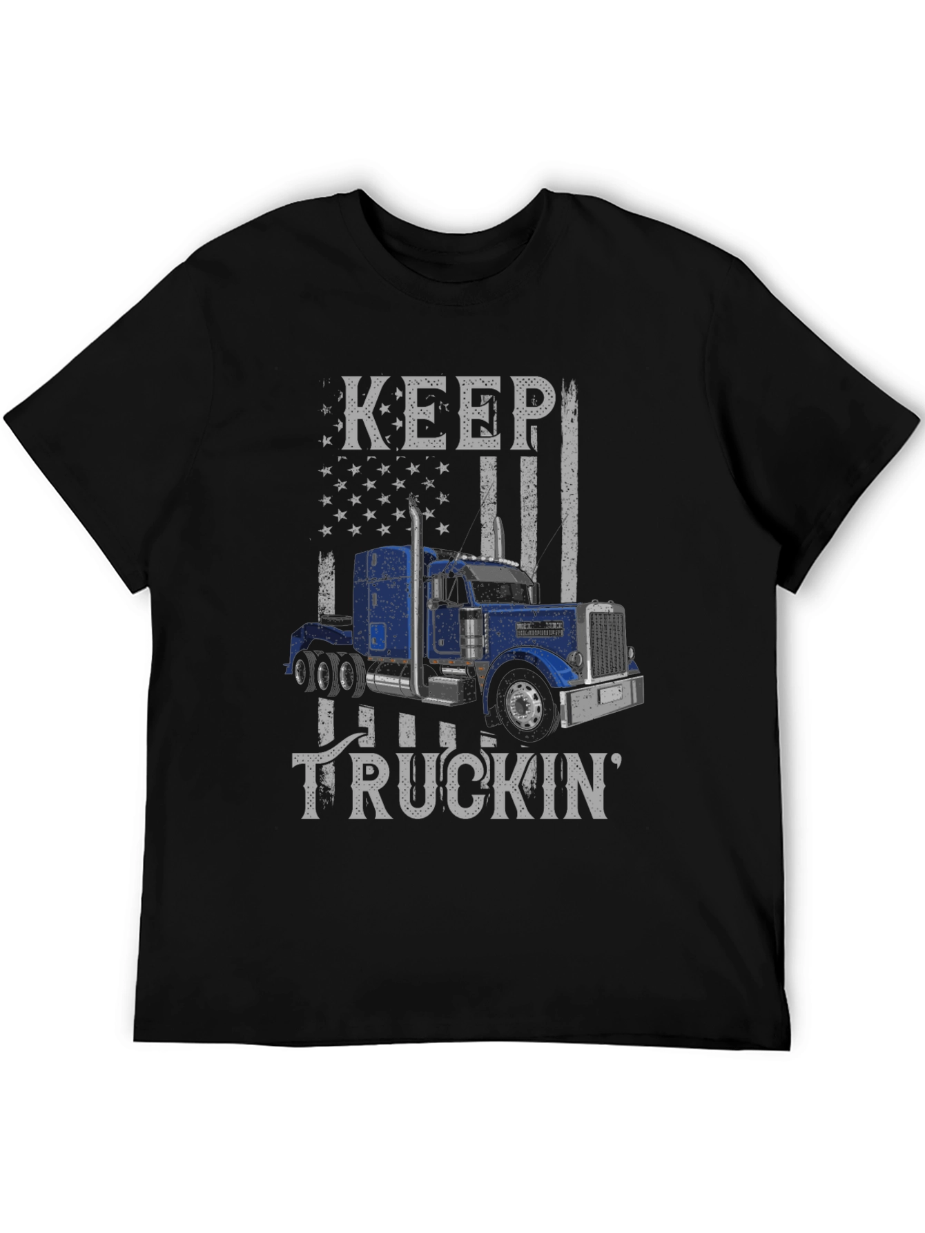 Keep Truckin Graphic Tee - USA Flag