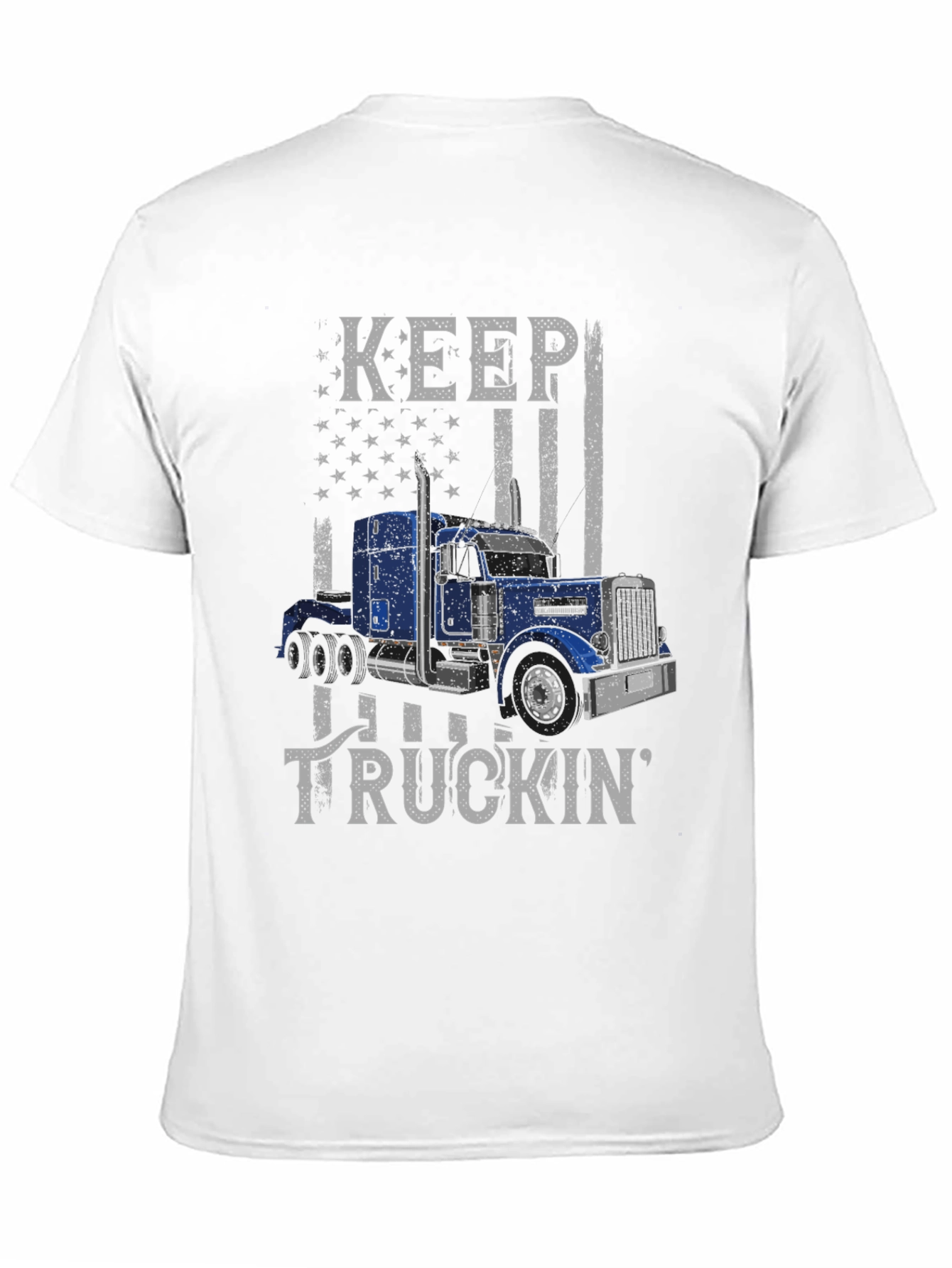 Keep Truckin Graphic Tee - USA Flag