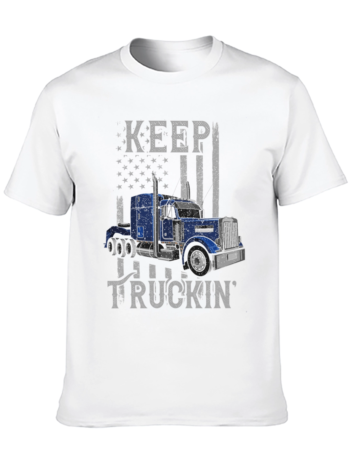 Keep Truckin Graphic Tee - USA Flag