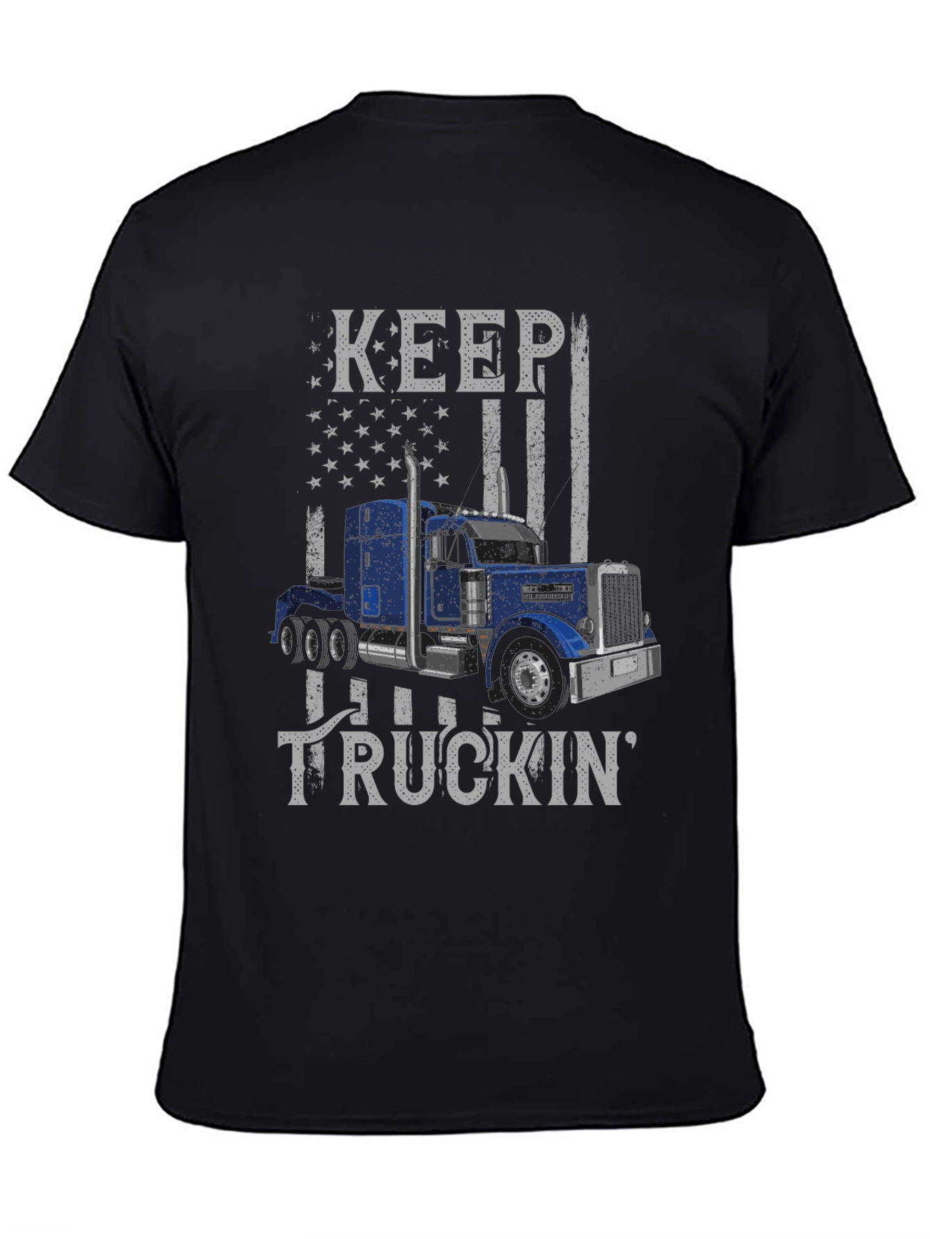Keep Truckin Graphic Tee - USA Flag