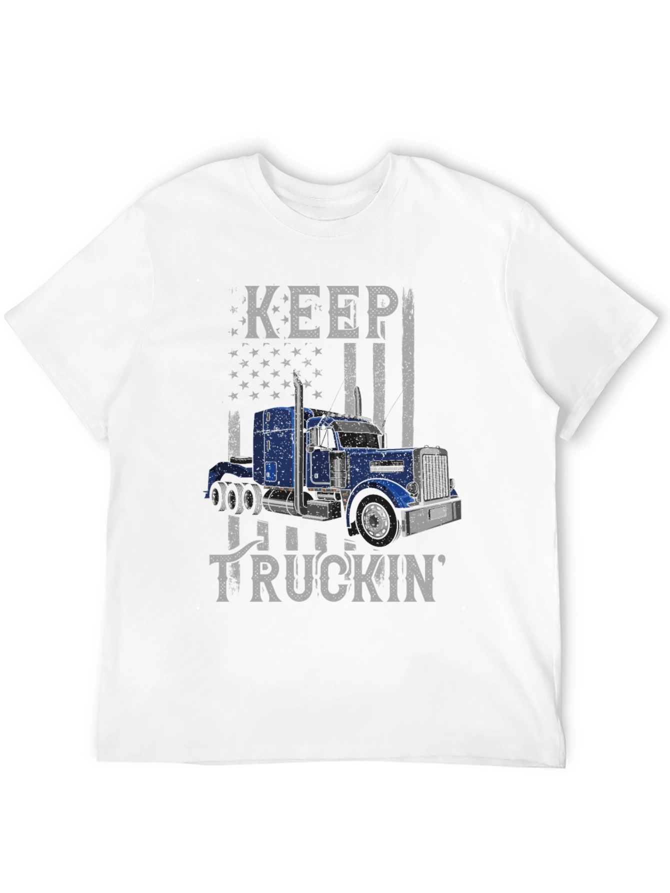 Keep Truckin Graphic Tee - USA Flag