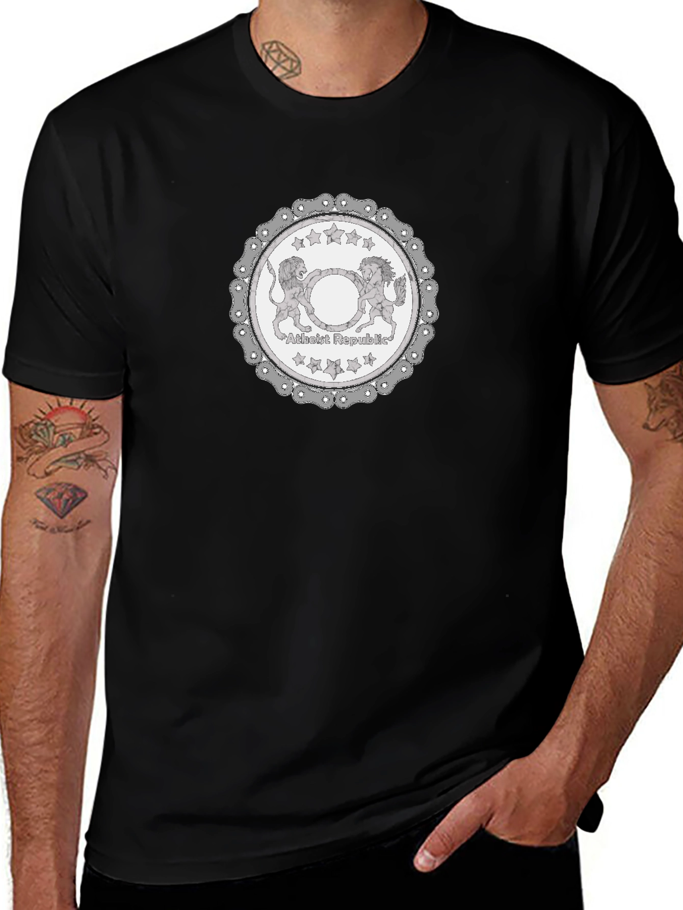 Atheist Republic Graphic T-Shirt - Black