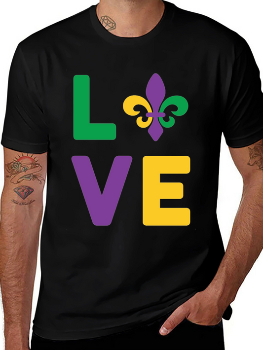 Mardi Gras Love Graphic T-Shirt