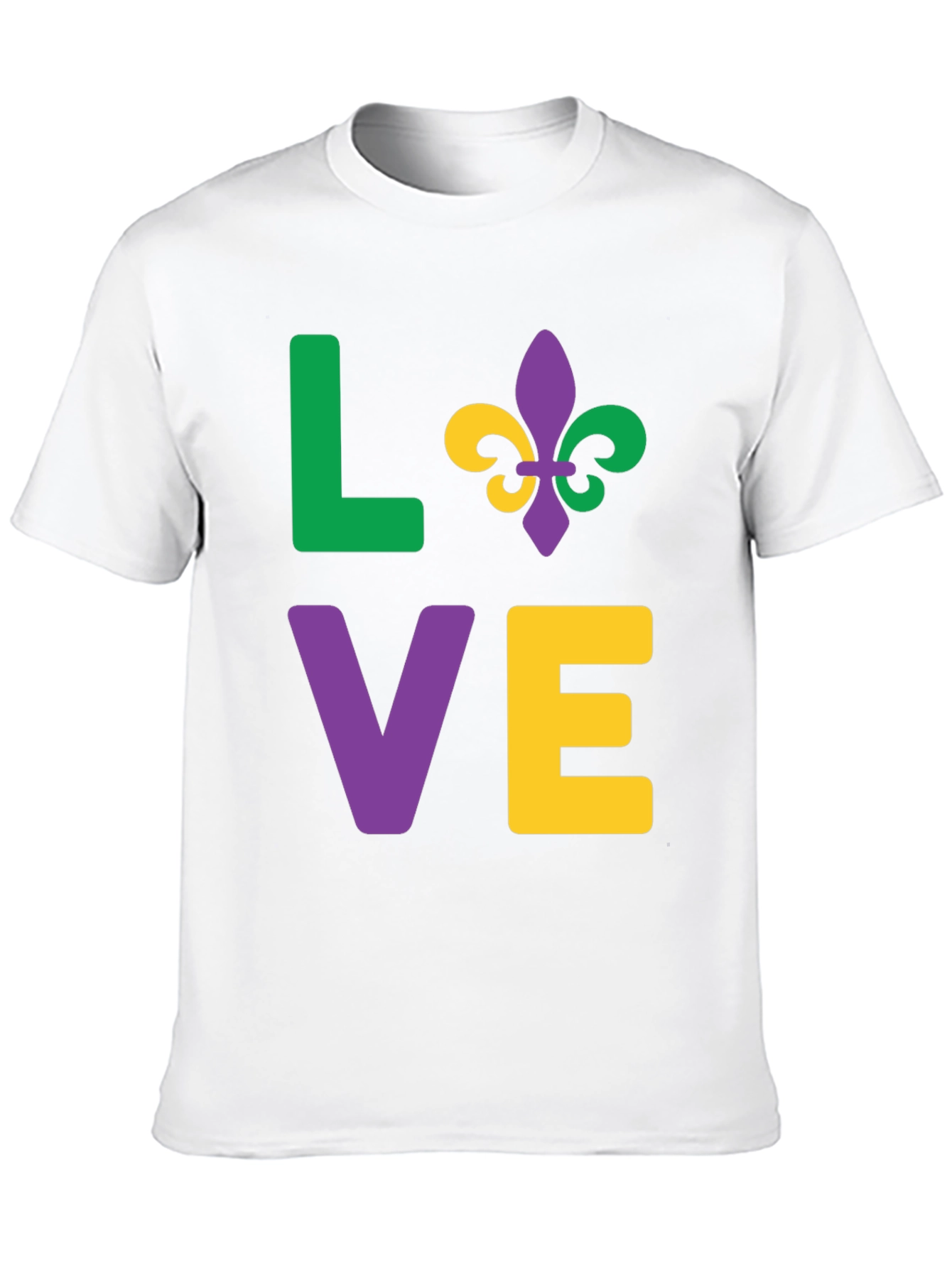 Mardi Gras Love Graphic T-Shirt