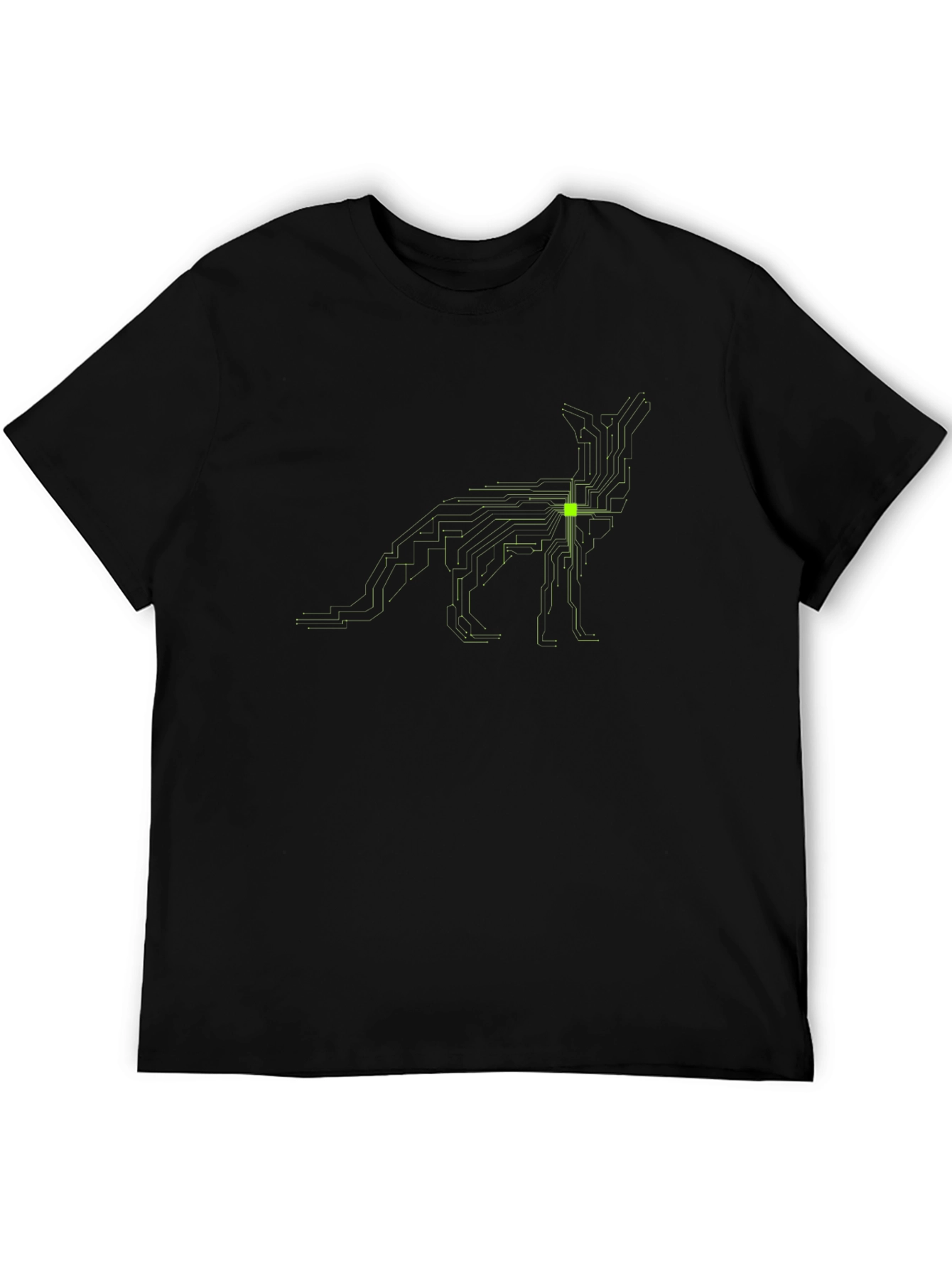 Tech Fox Graphic Tee - Black