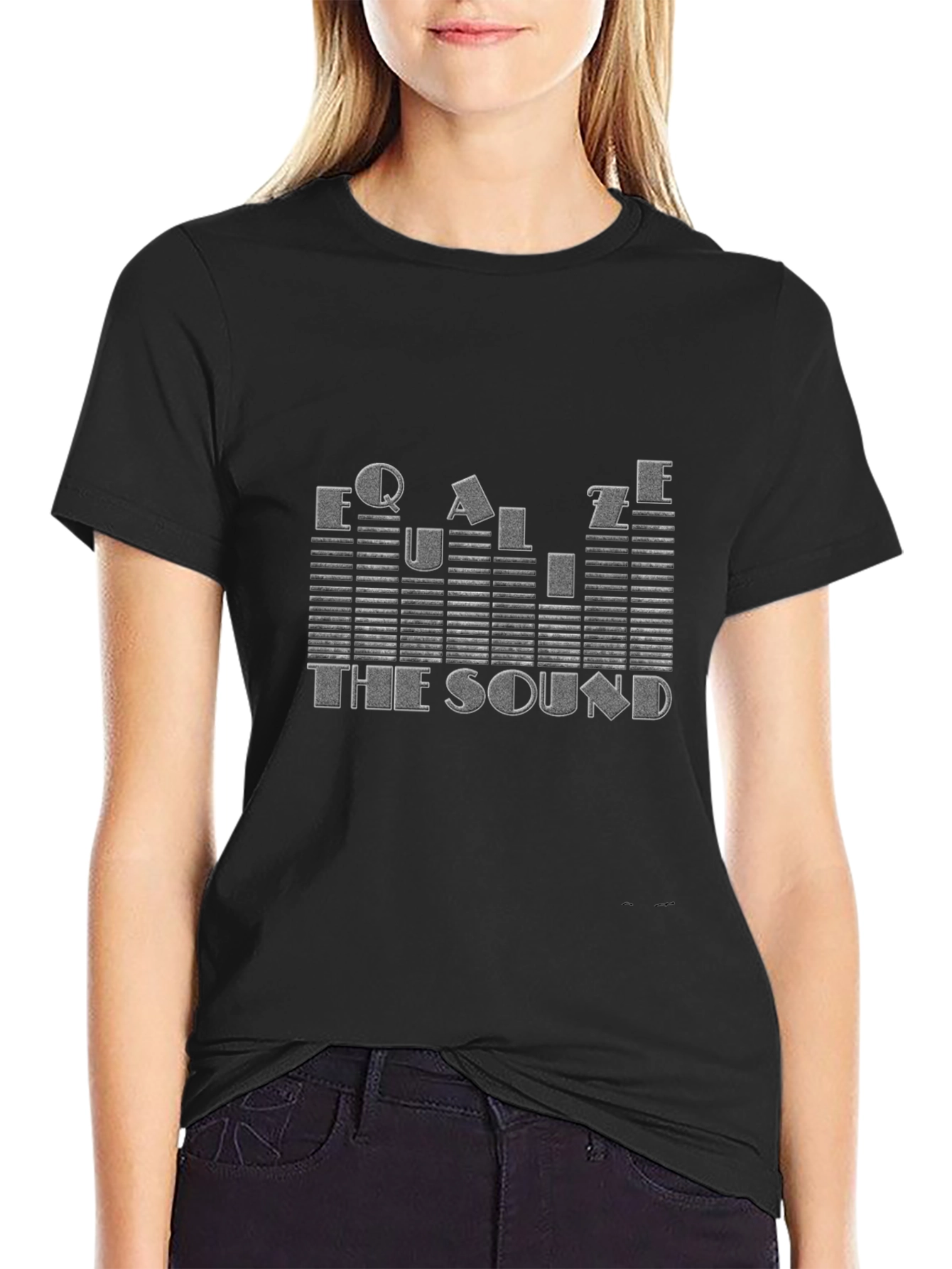 Equalize The Sound Graphic T-Shirt - Black