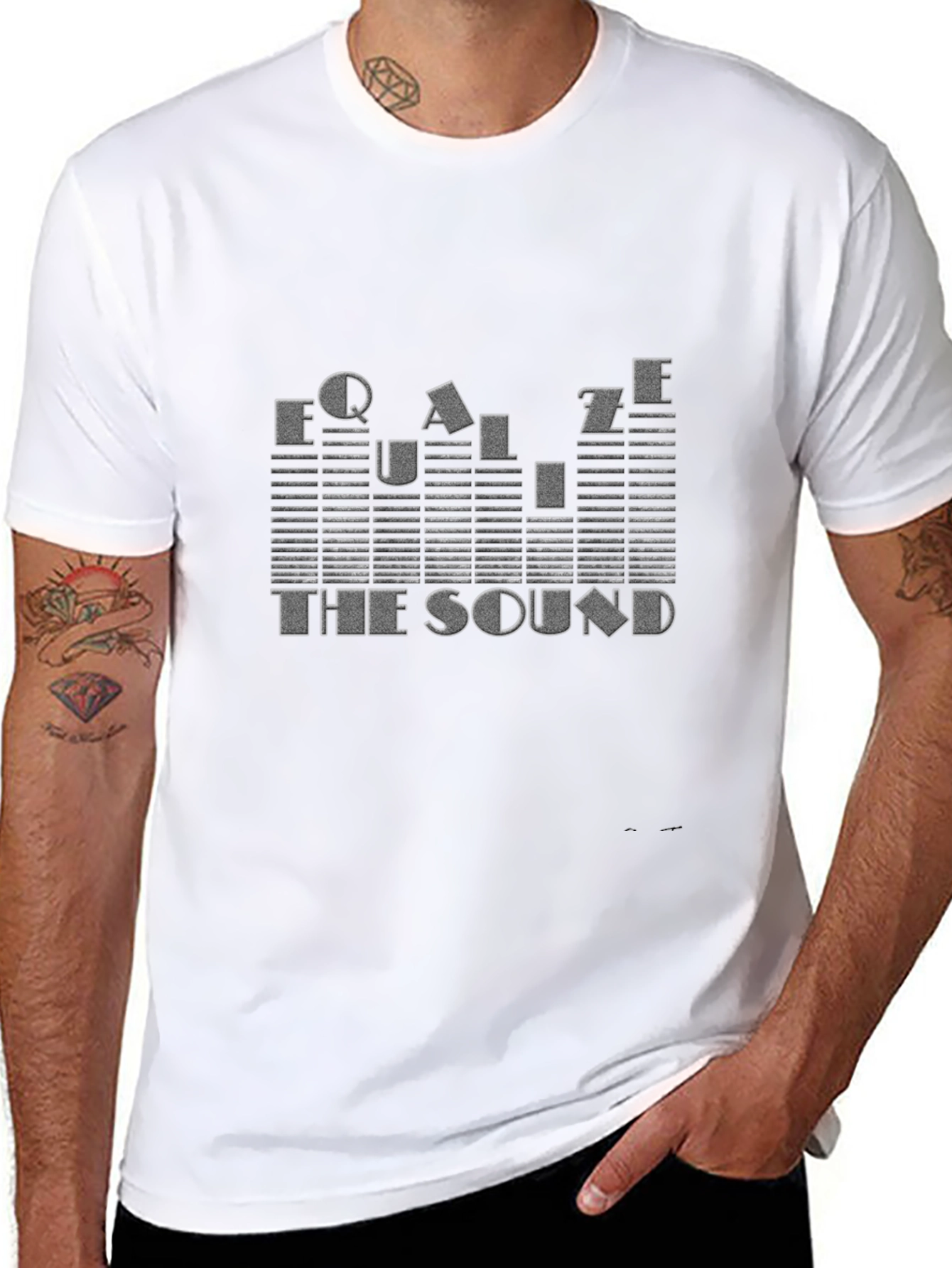 Equalize The Sound Graphic T-Shirt - Black