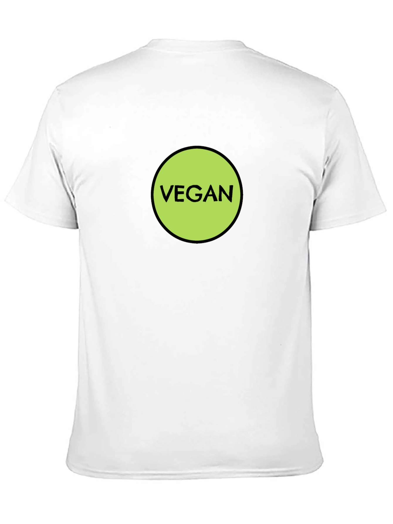 Vegan Statement T-Shirt - Black Cotton Tee
