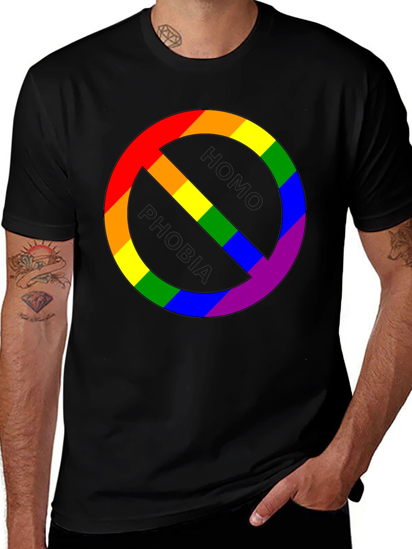LGBTQ+ Pride T-Shirt - Rainbow Symbol