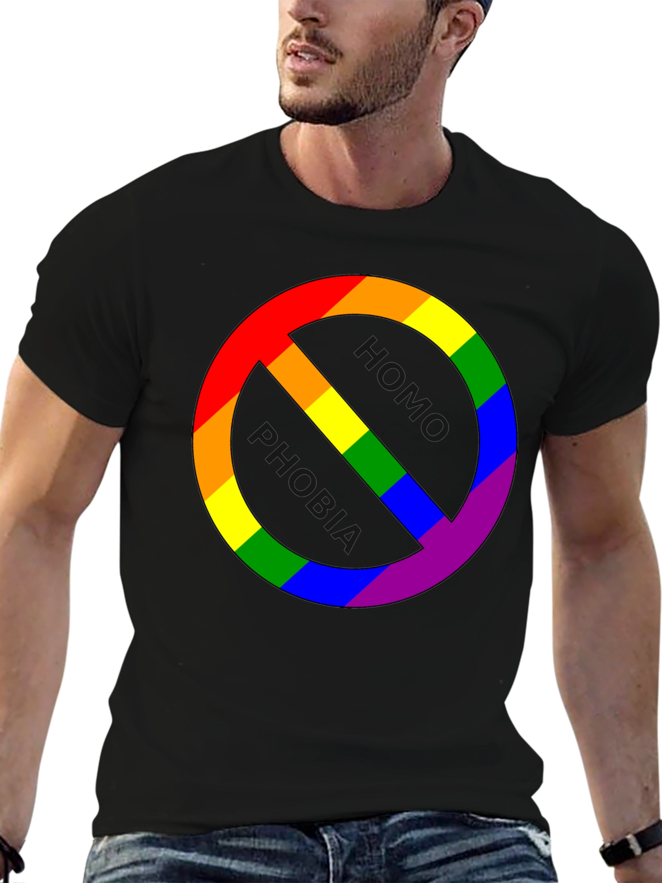 LGBTQ+ Pride T-Shirt - Rainbow Symbol