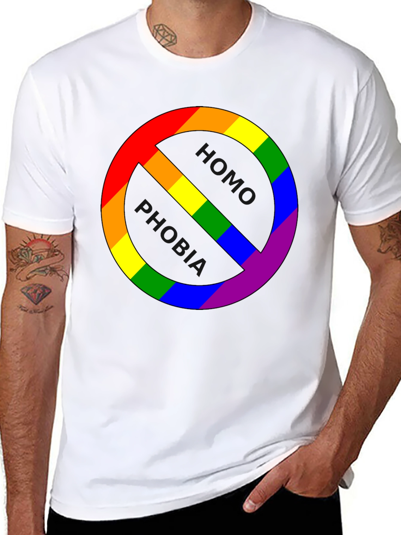 LGBTQ+ Pride T-Shirt - Rainbow Symbol