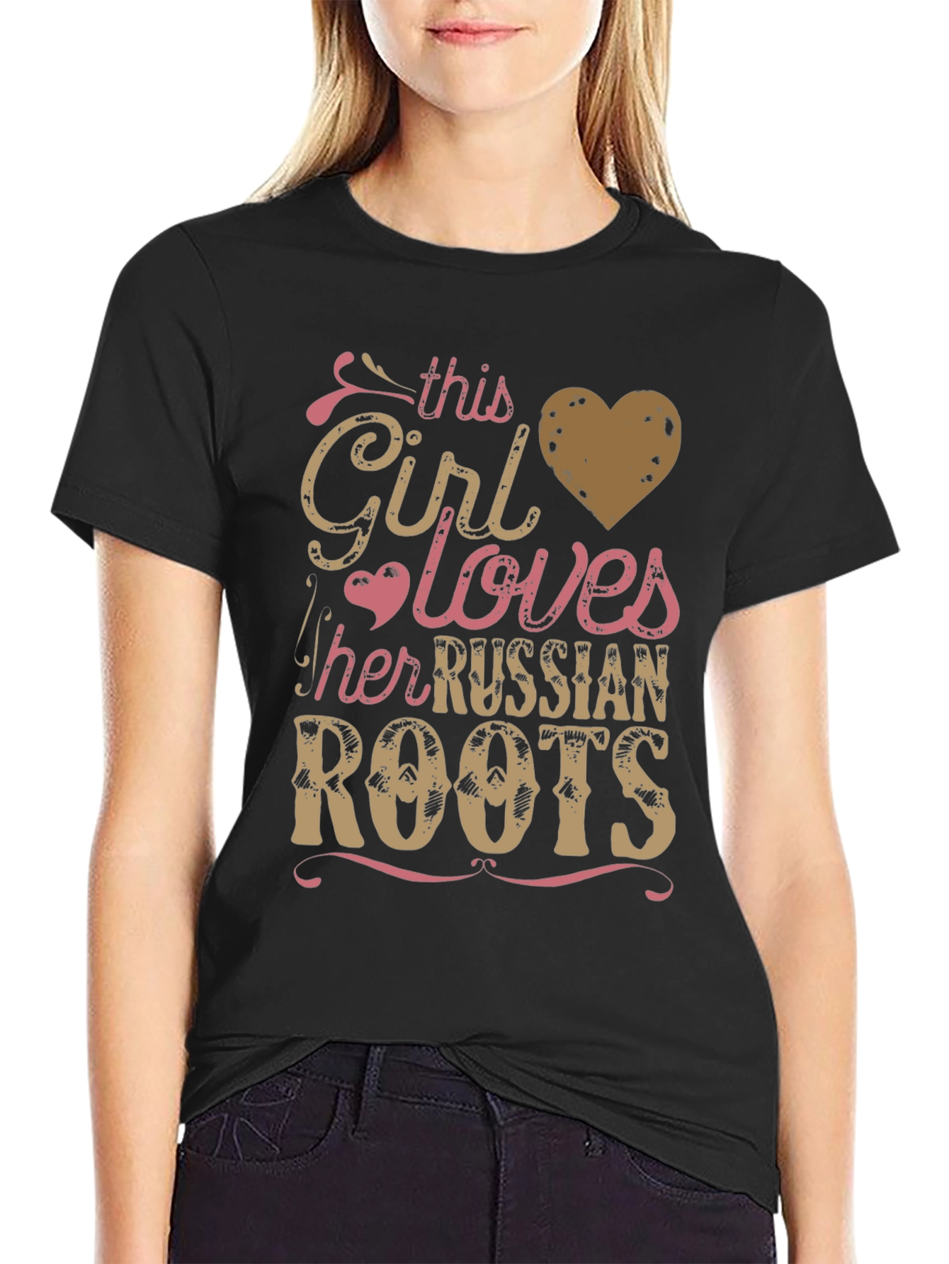 Russian Roots T-Shirt - Girl Loves Russia Tee