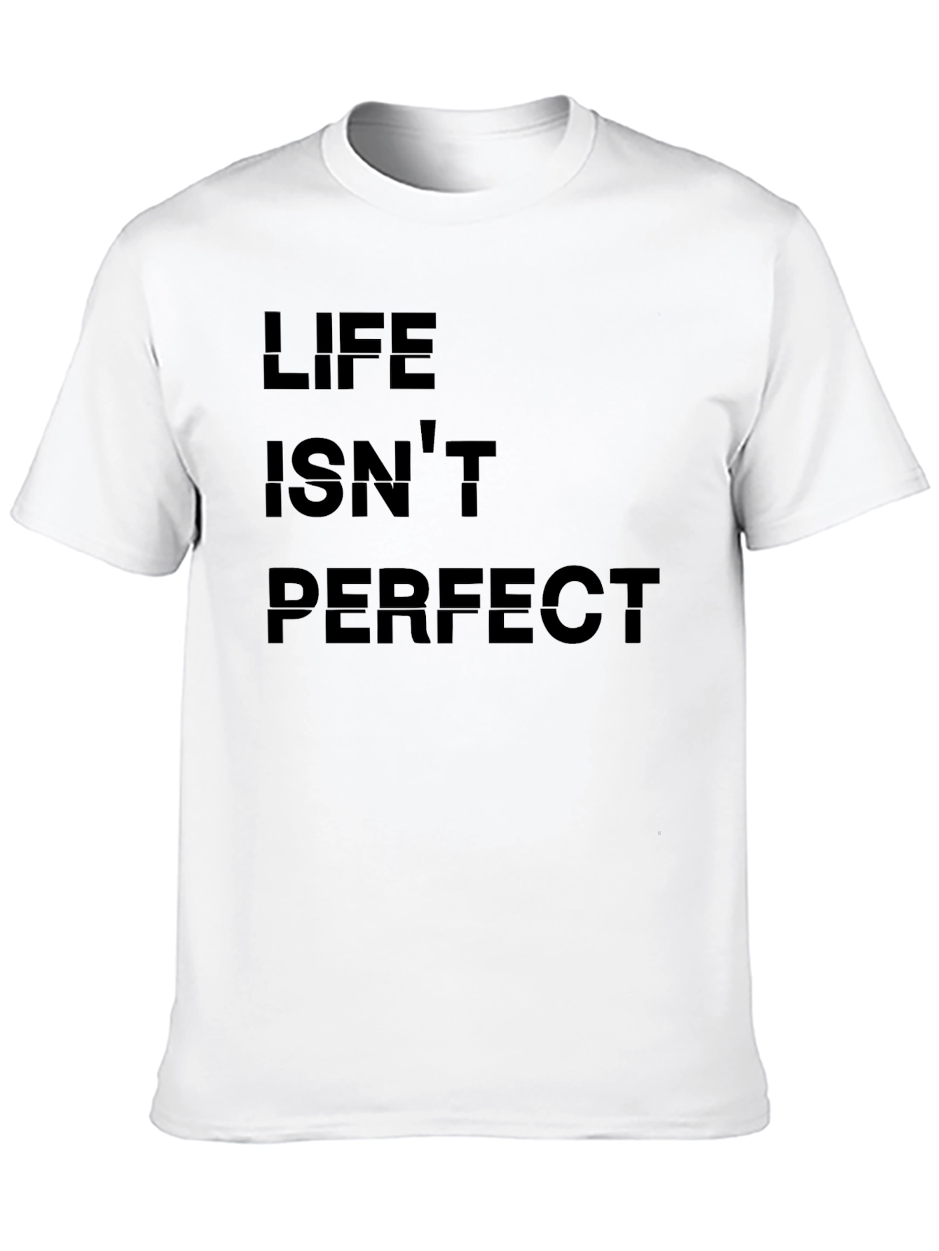 Life Isnt Perfect Black Graphic Tee