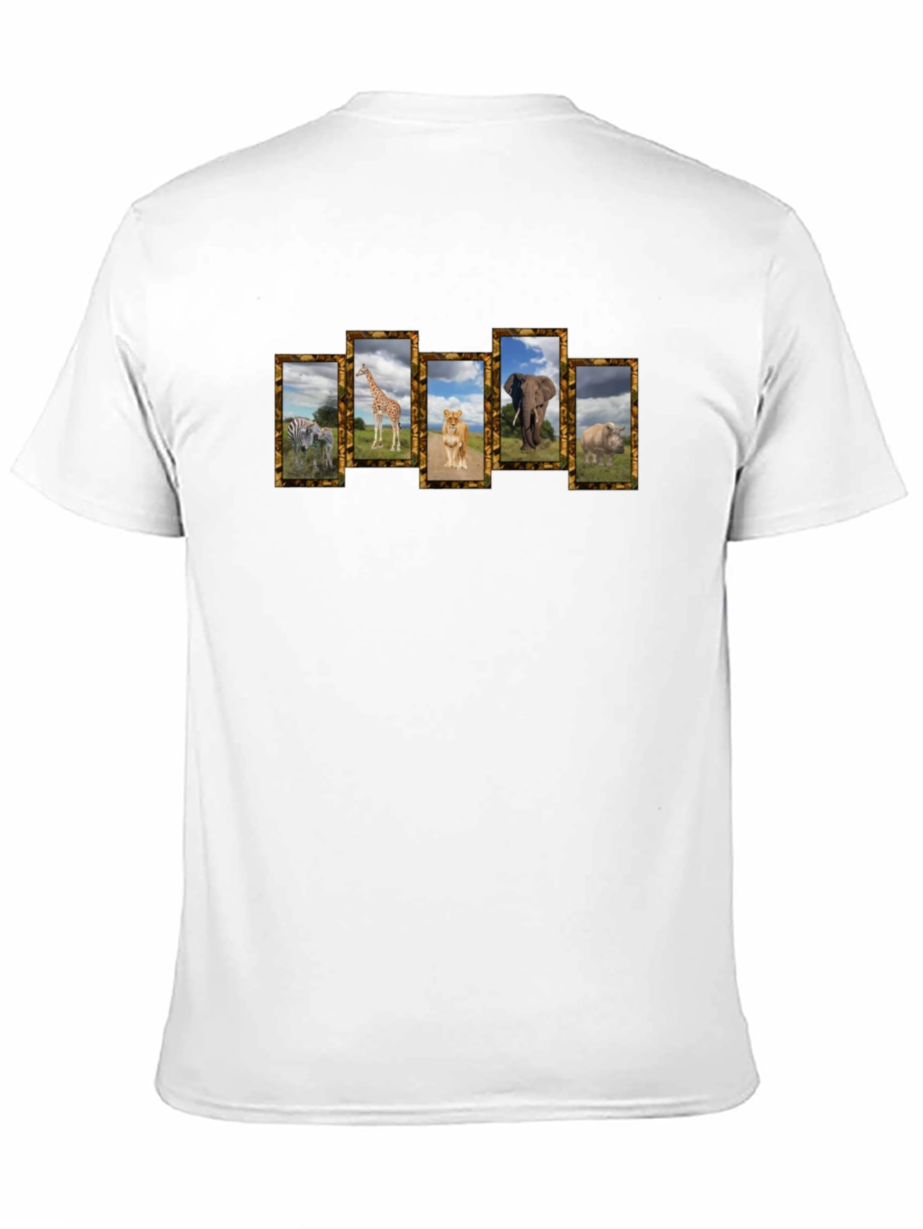 Safari Animal Print Black Graphic Tee