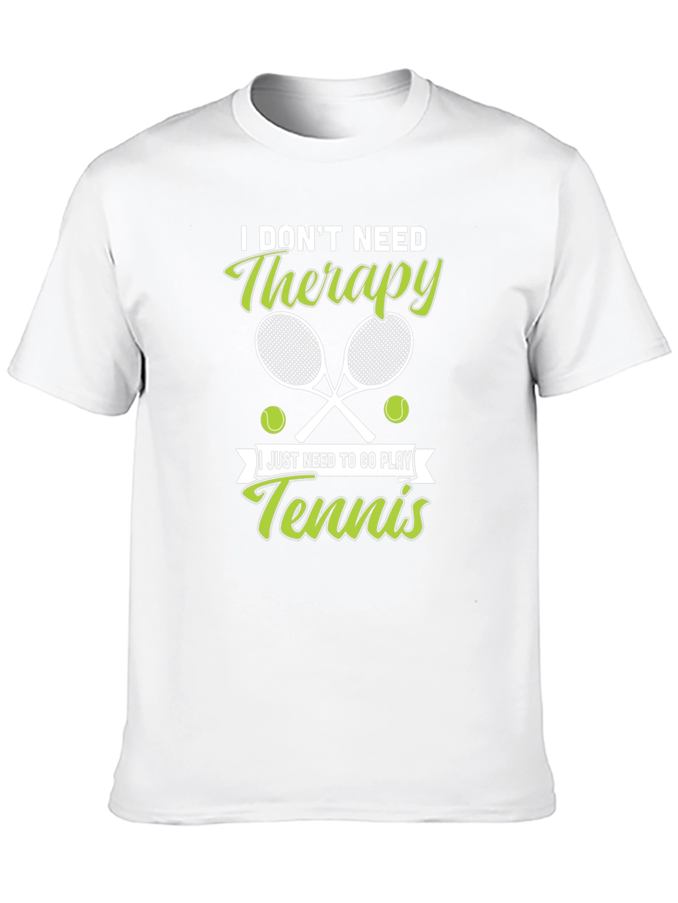 Tennis Therapy Graphic T-Shirt - Black