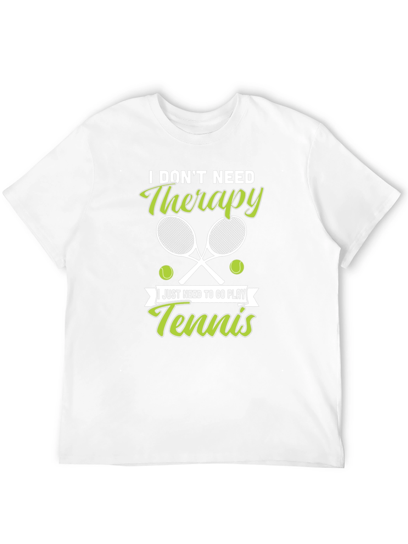 Tennis Therapy Graphic T-Shirt - Black