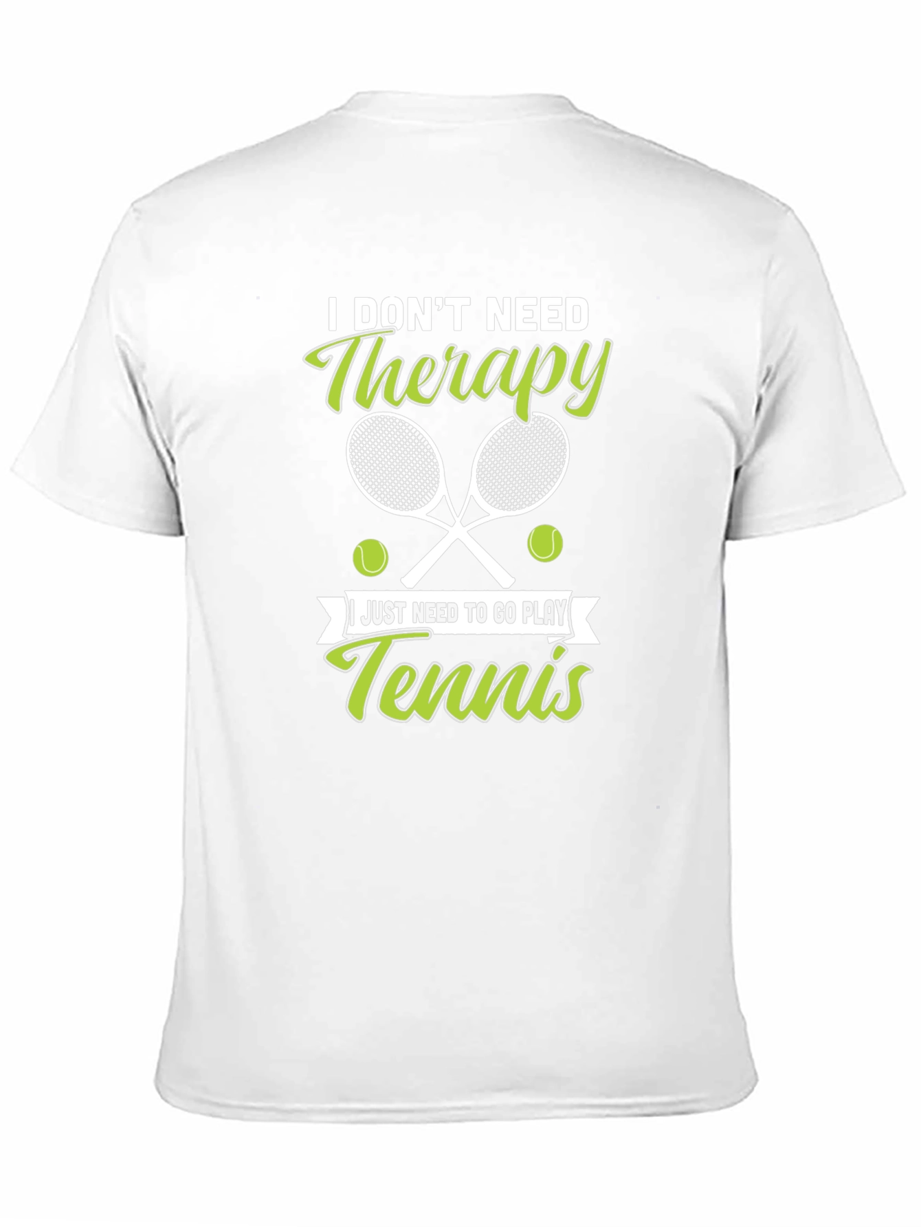Tennis Therapy Graphic T-Shirt - Black