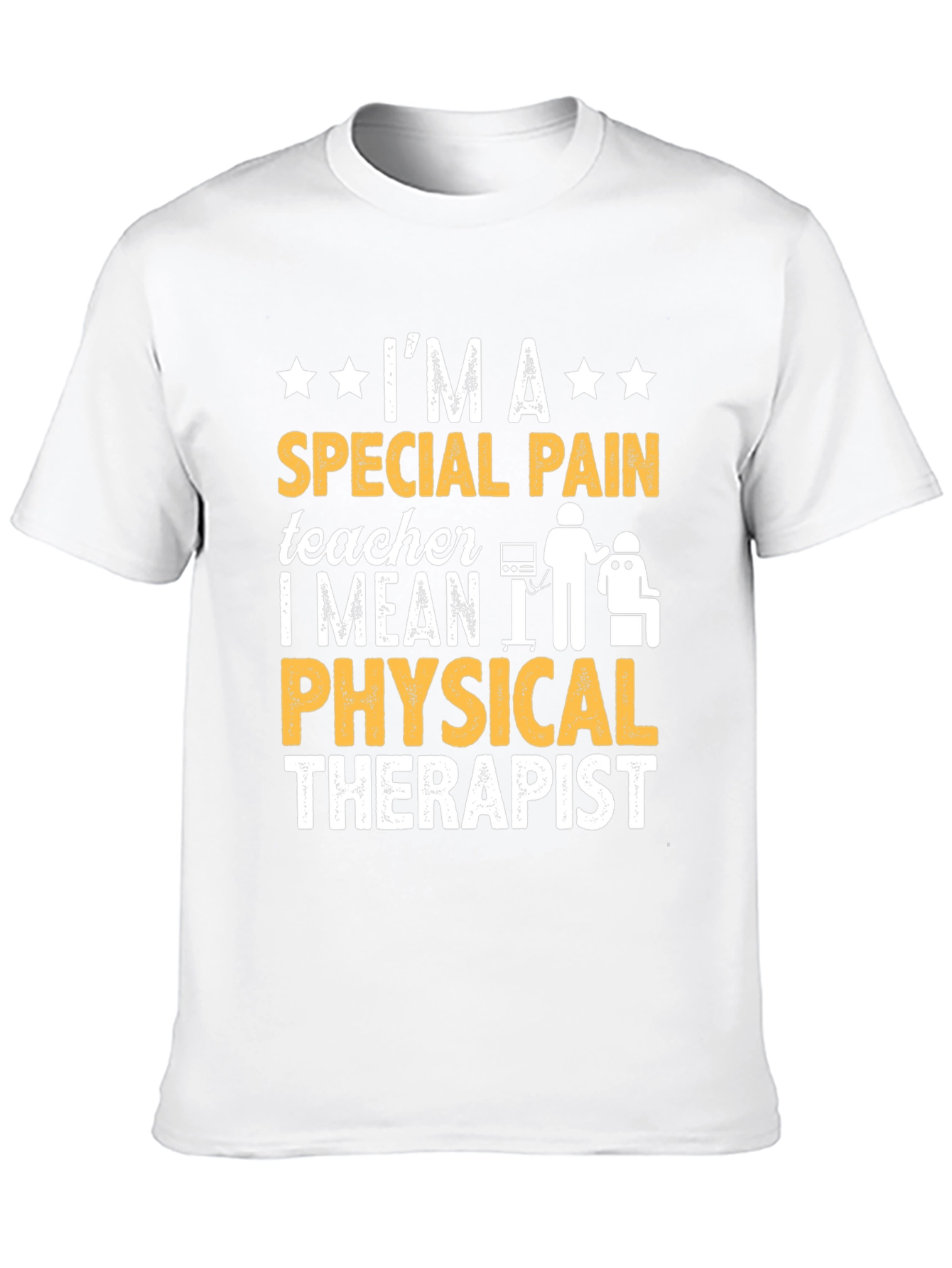 Special Pain Teacher Physical Therapist Black T-Shirt