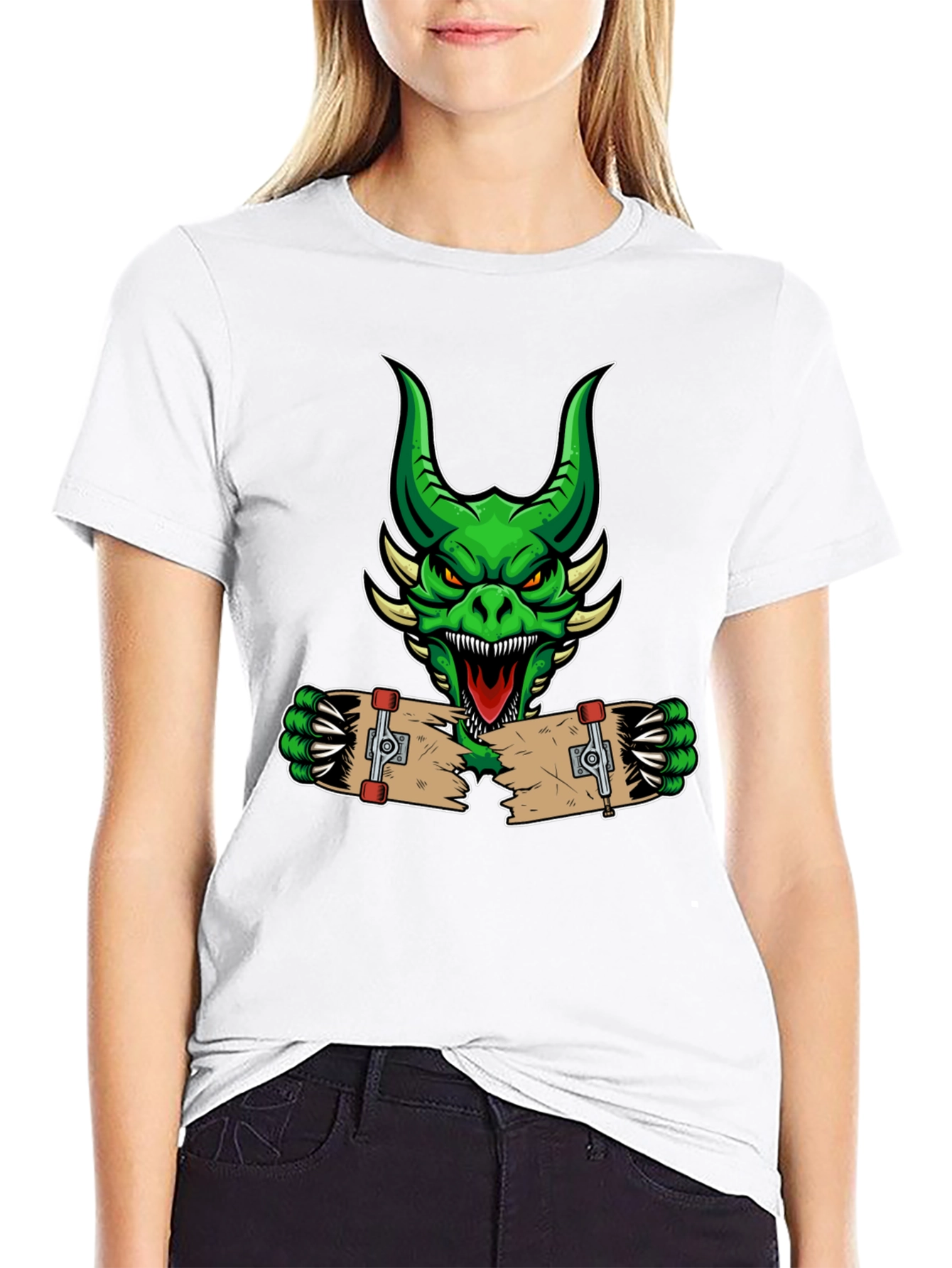 Dragon Skateboard Graphic Tee