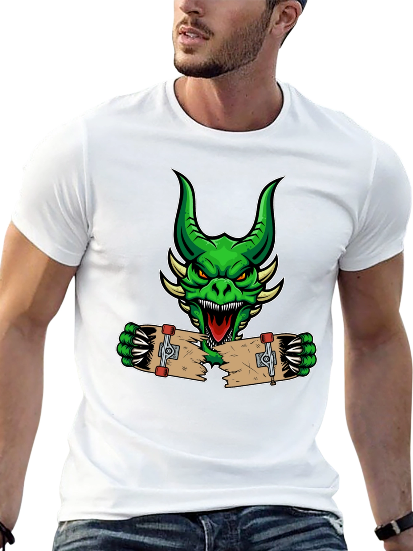 Dragon Skateboard Graphic Tee