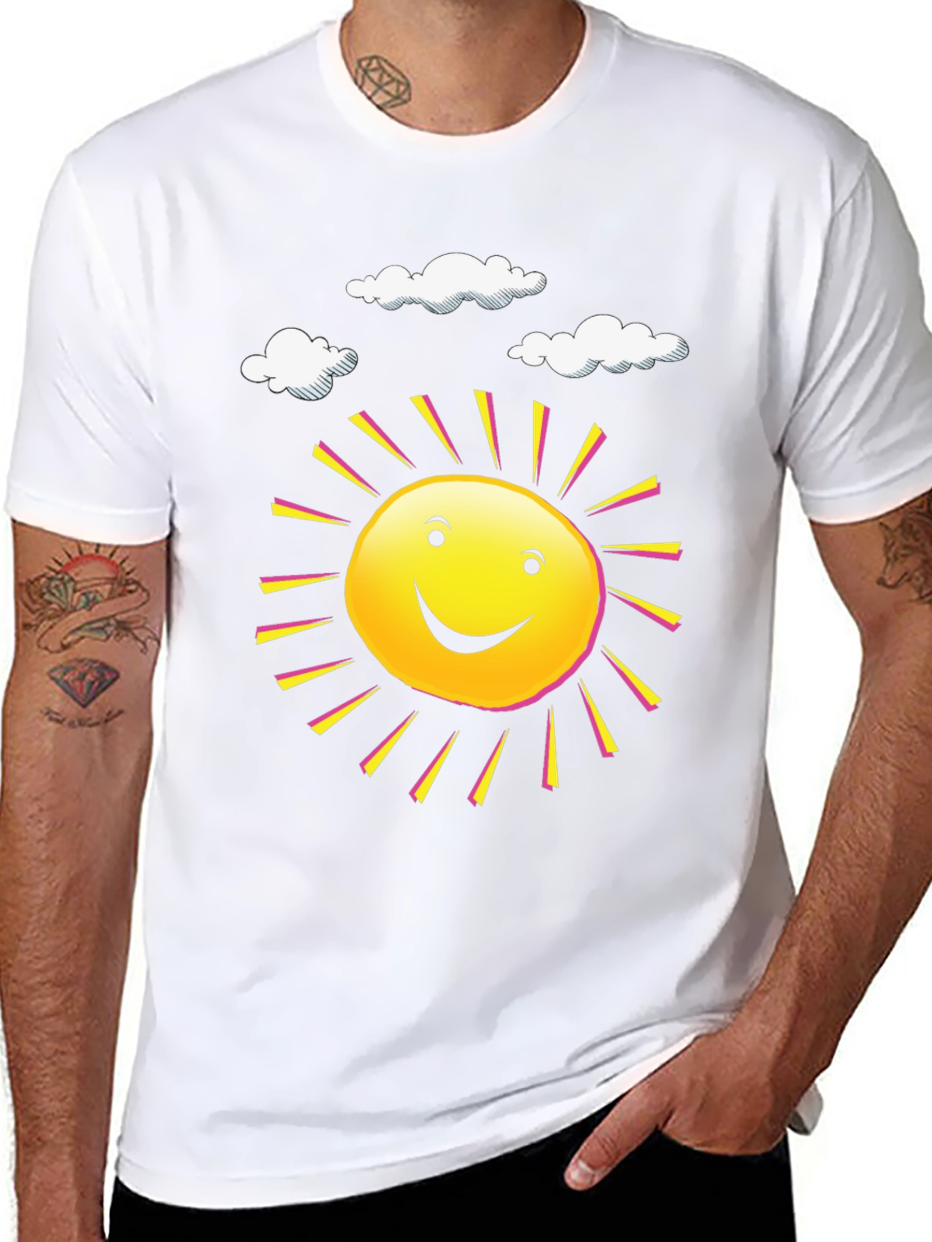 Sunny Day Graphic Tee - Happy Sun T-Shirt