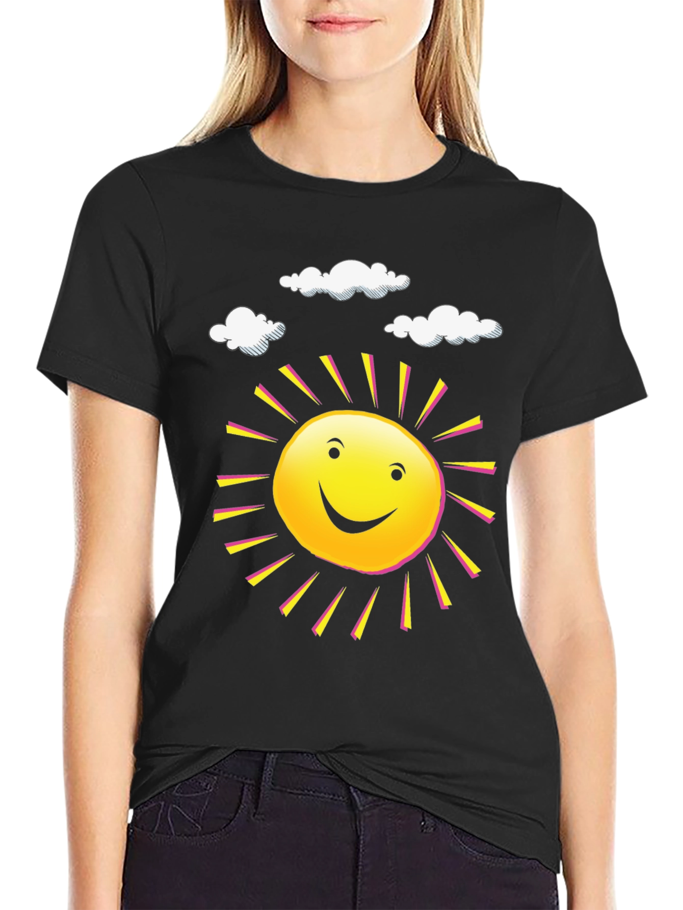 Sunny Day Graphic Tee - Happy Sun T-Shirt