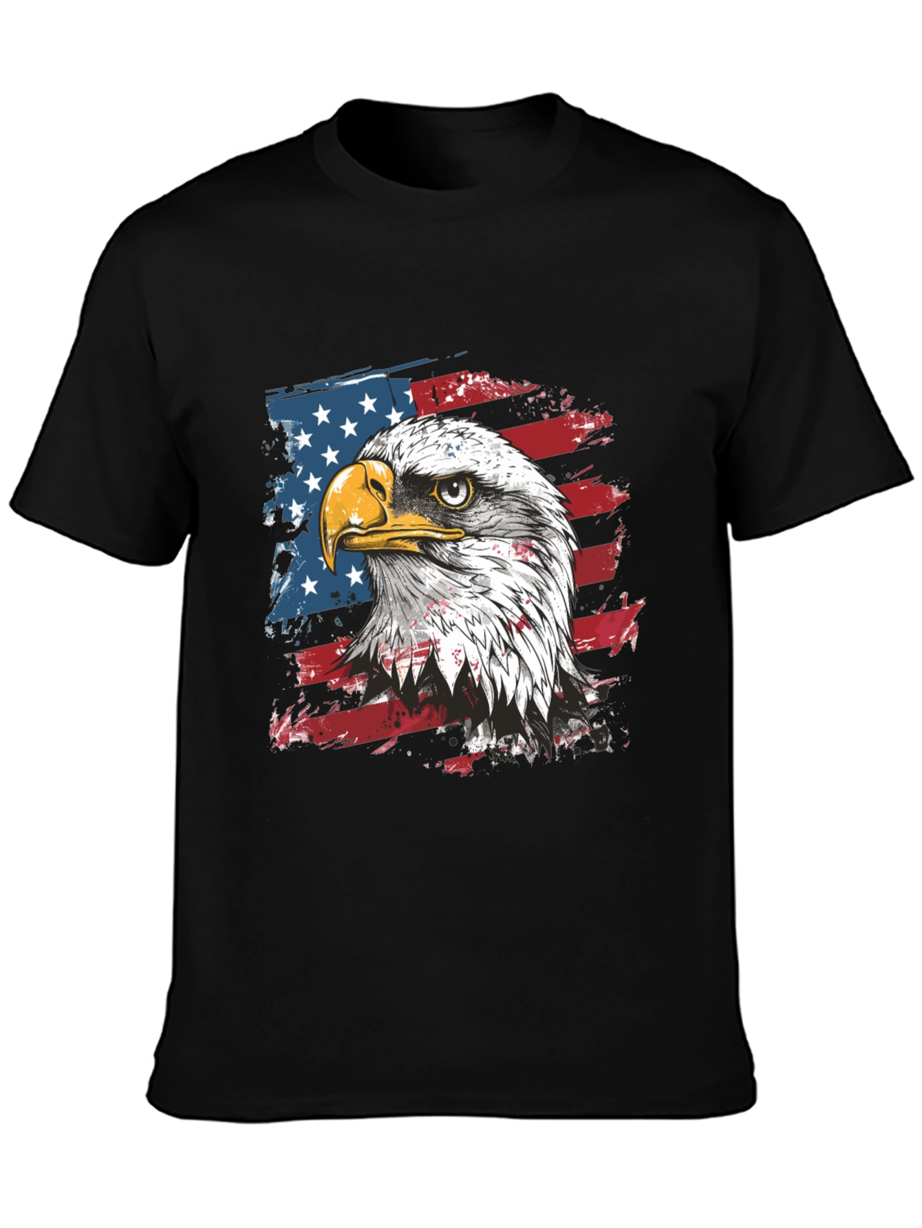 American Eagle Flag Graphic Tee - Patriotic Style