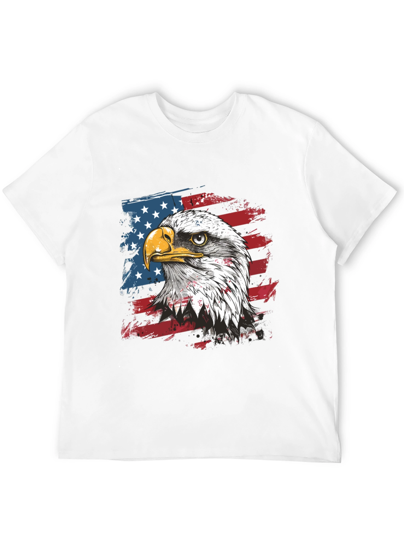 American Eagle Flag Graphic Tee - Patriotic Style