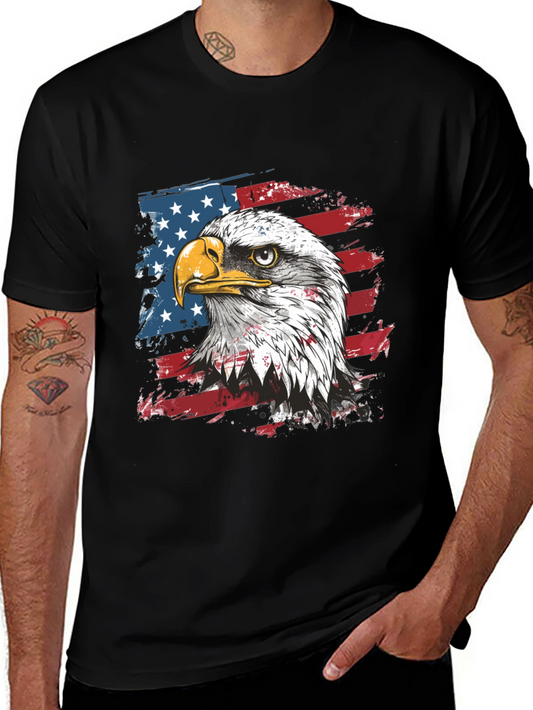 American Eagle Flag Graphic Tee - Patriotic Style