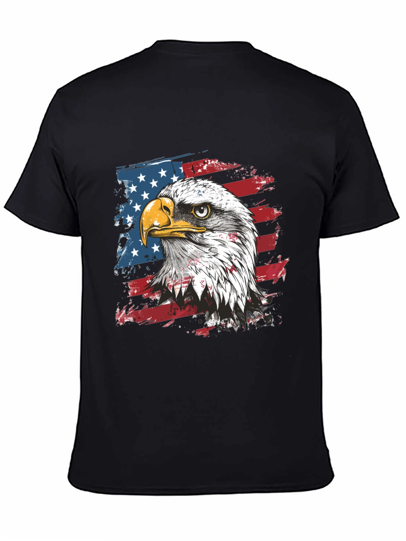 American Eagle Flag Graphic Tee - Patriotic Style