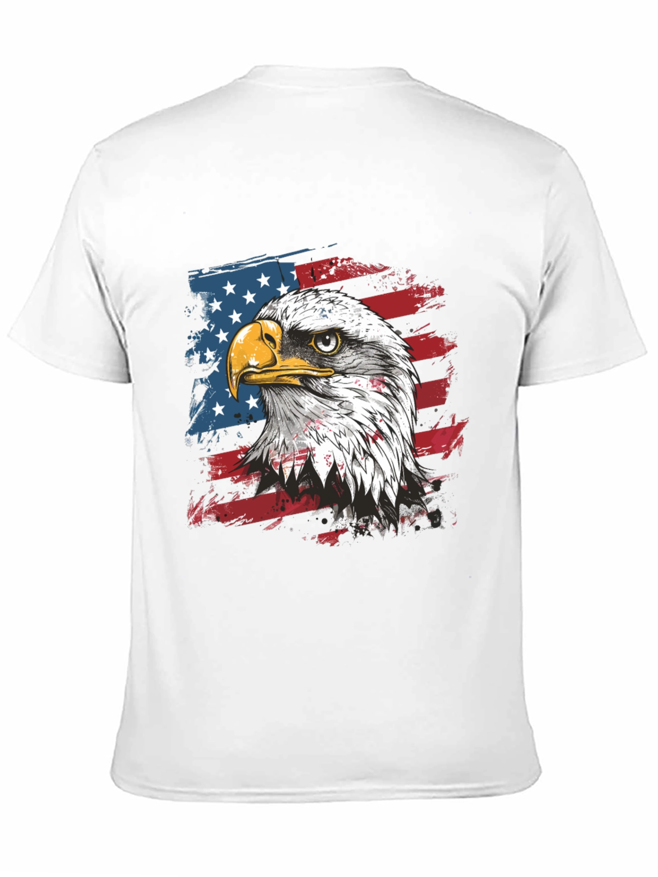 American Eagle Flag Graphic Tee - Patriotic Style