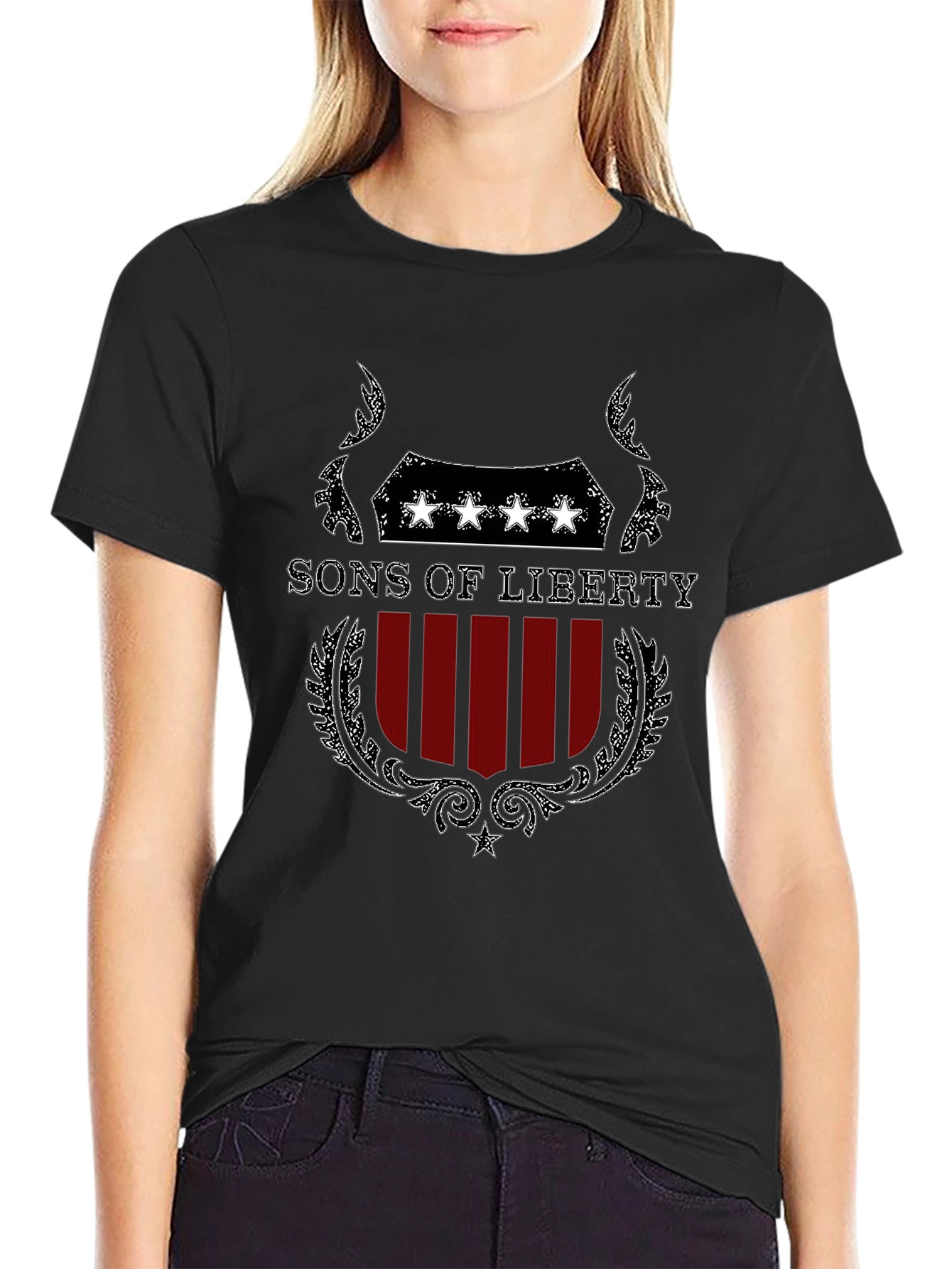 Sons of Liberty Graphic T-Shirt - Patriotic Design