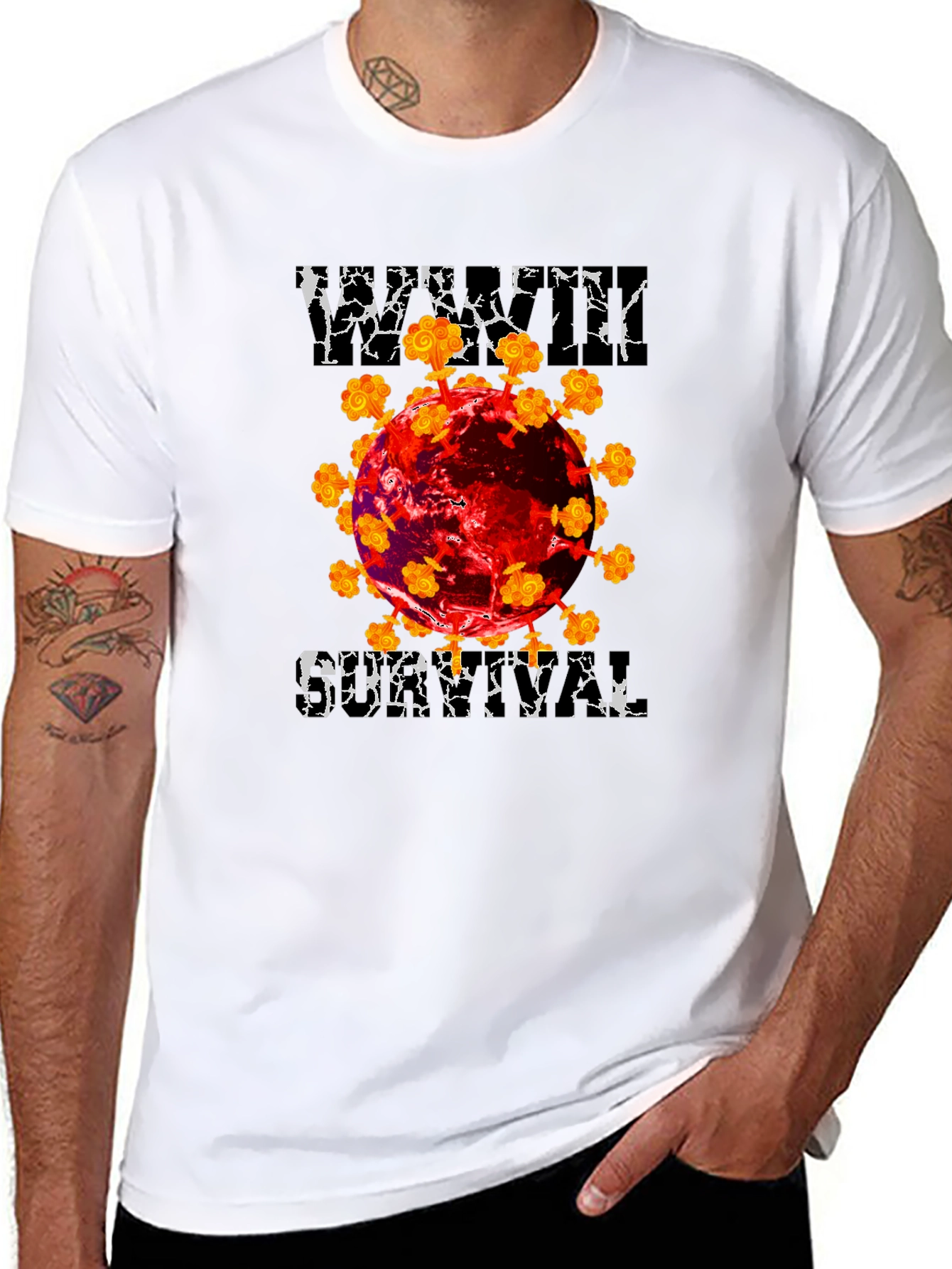 Viral Dystopian Graphic T-Shirt