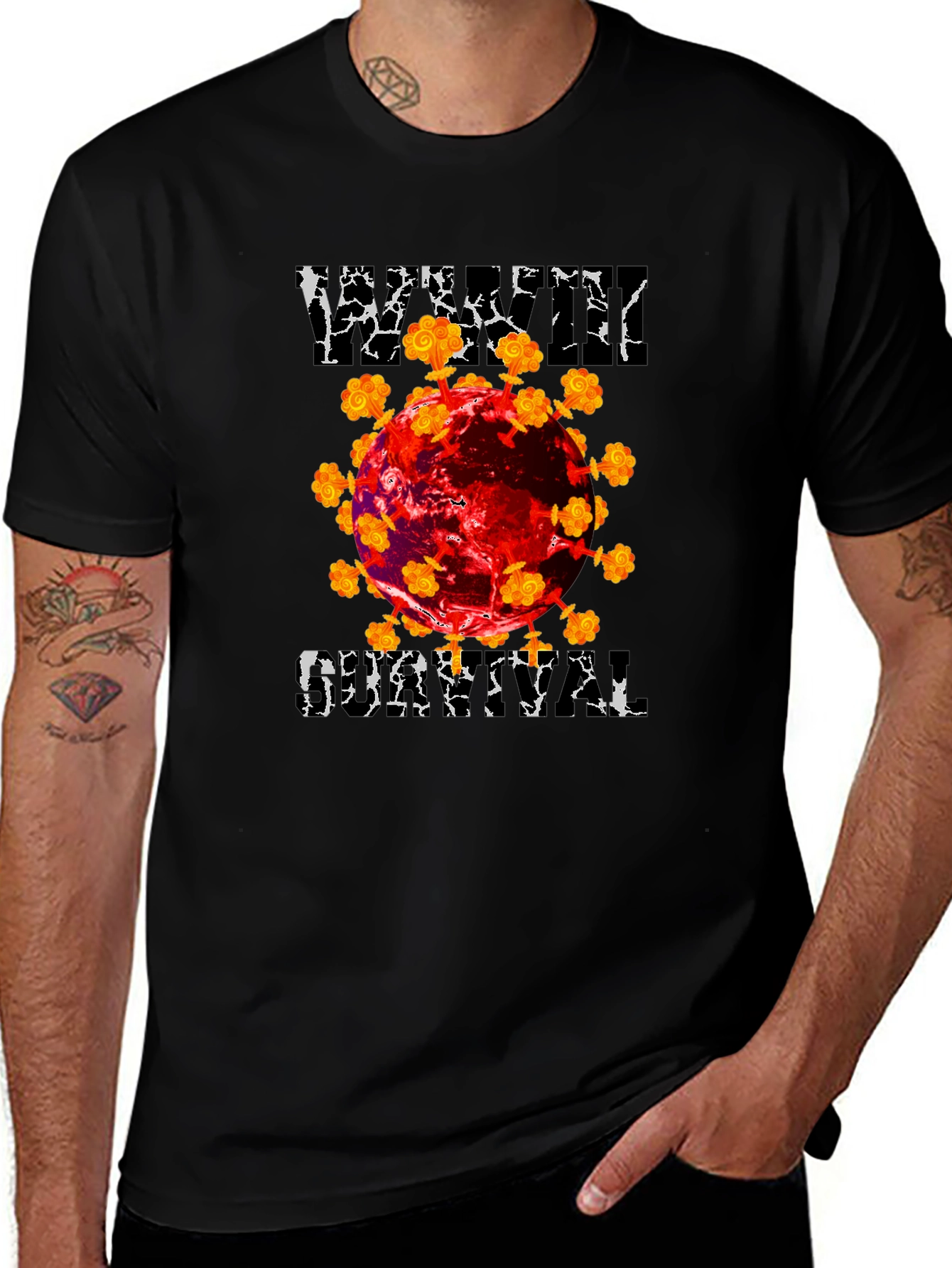 Viral Dystopian Graphic T-Shirt