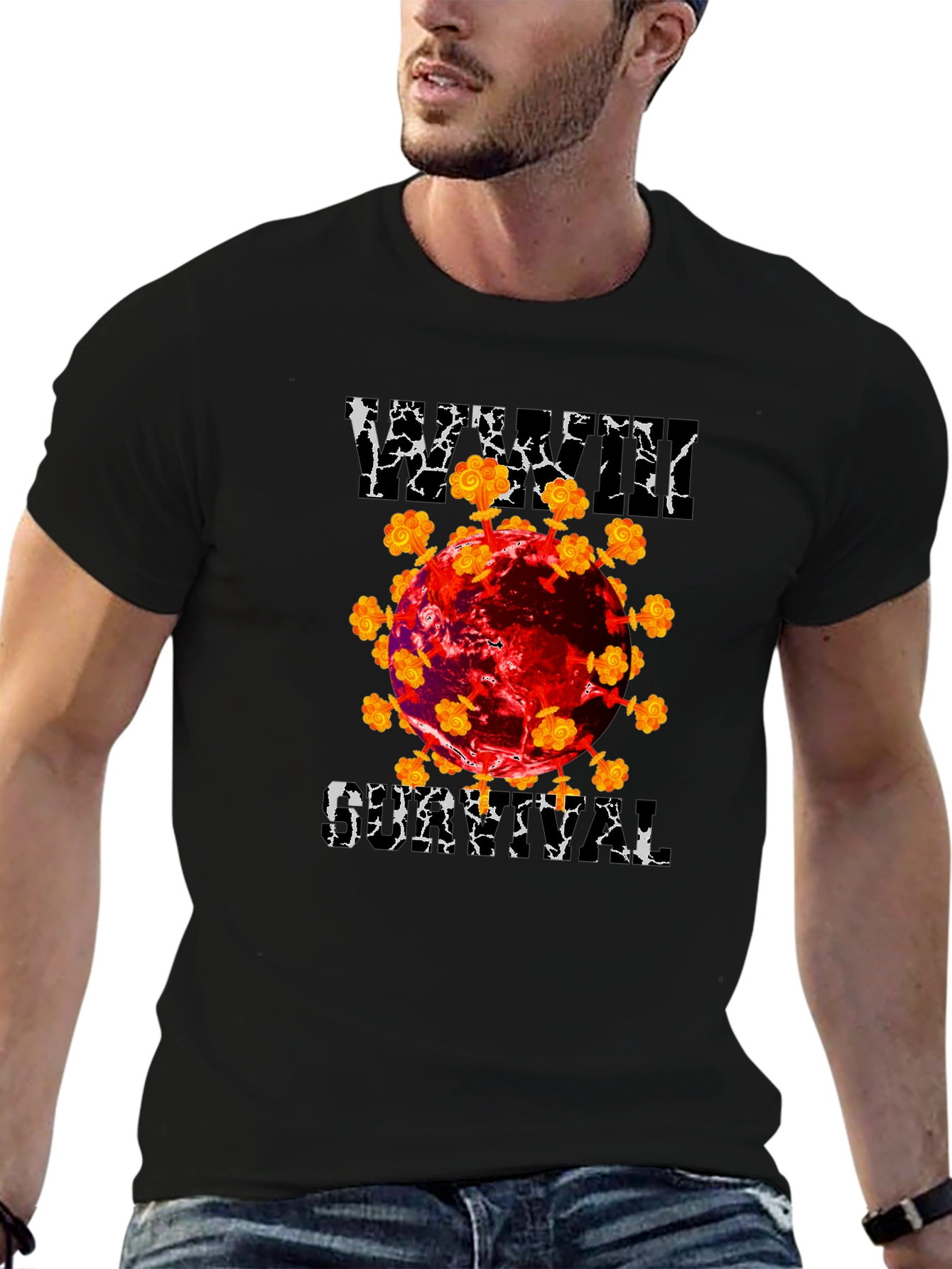 Viral Dystopian Graphic T-Shirt
