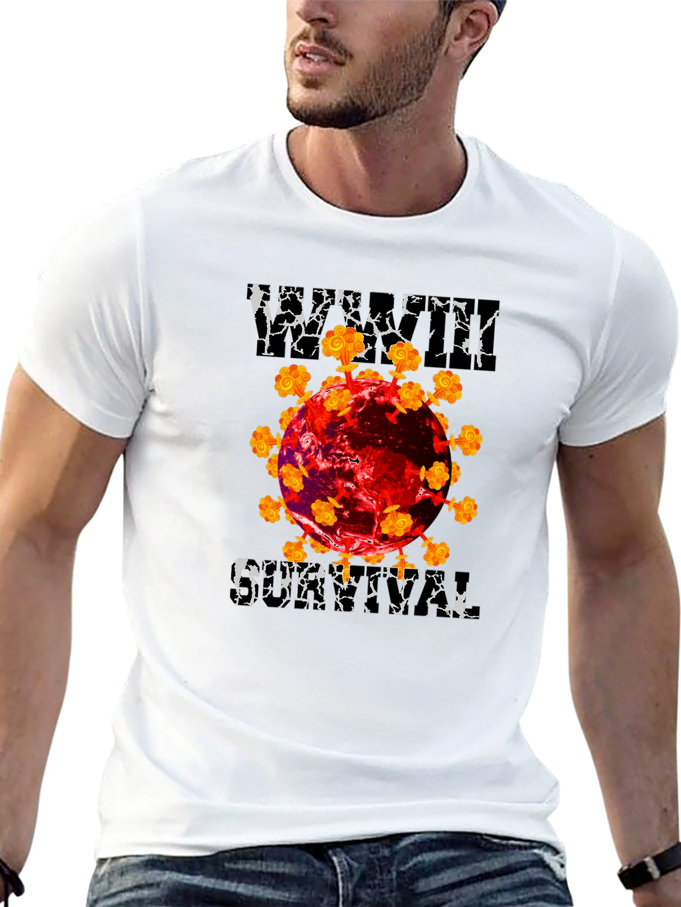 Viral Dystopian Graphic T-Shirt