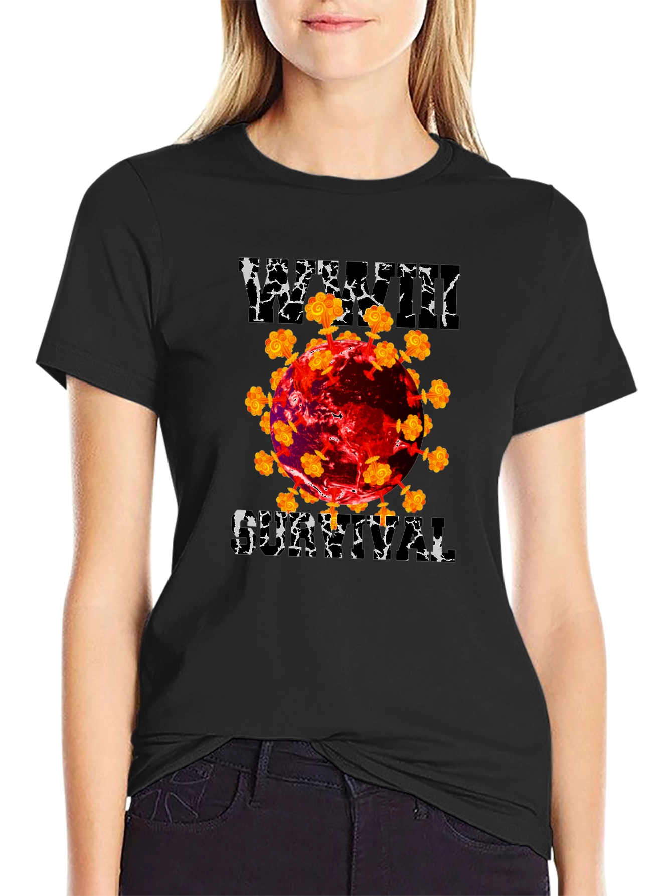 Viral Dystopian Graphic T-Shirt