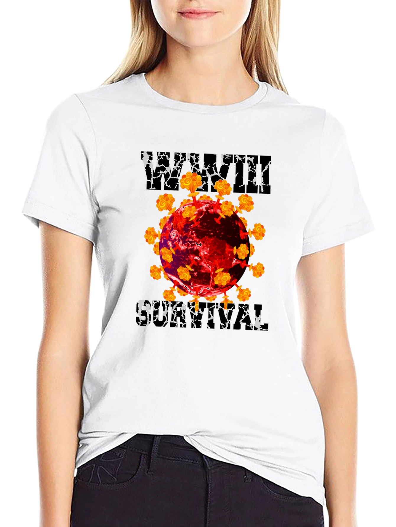 Viral Dystopian Graphic T-Shirt