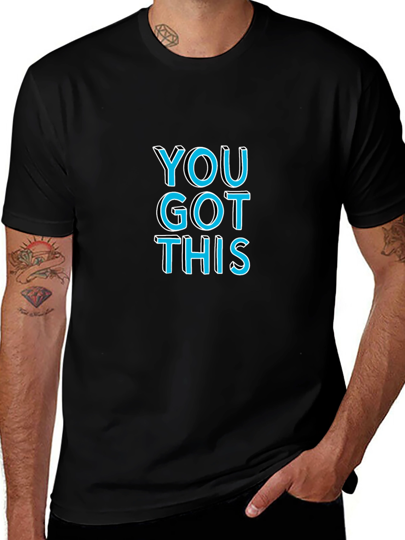 You Got This Graphic Tee - Motivational Black T-Shirt