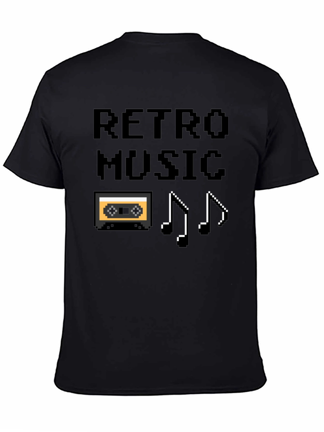 Retro Music Pixel Art Graphic T-Shirt