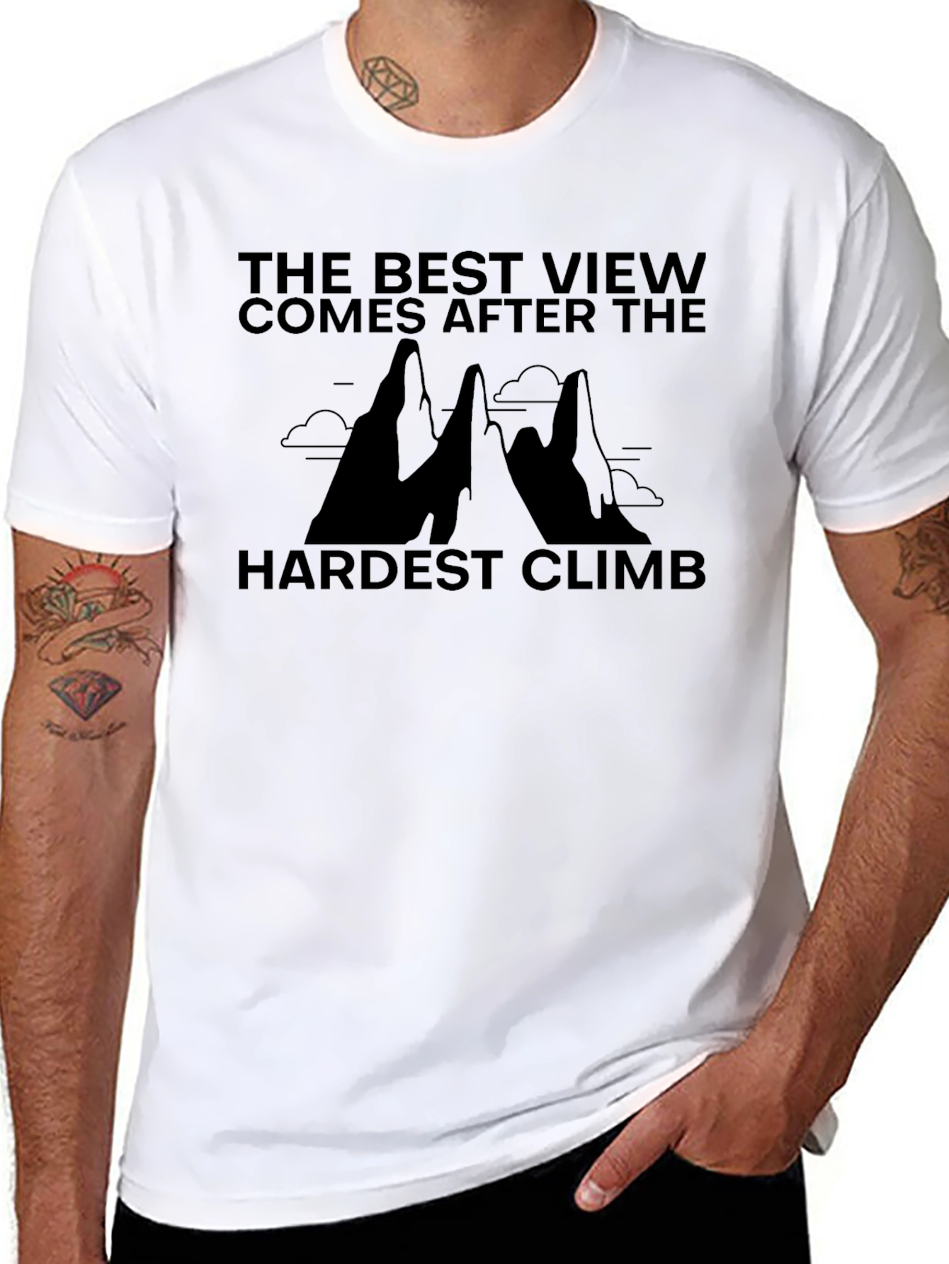 Best View Hardest Climb Graphic T-Shirt