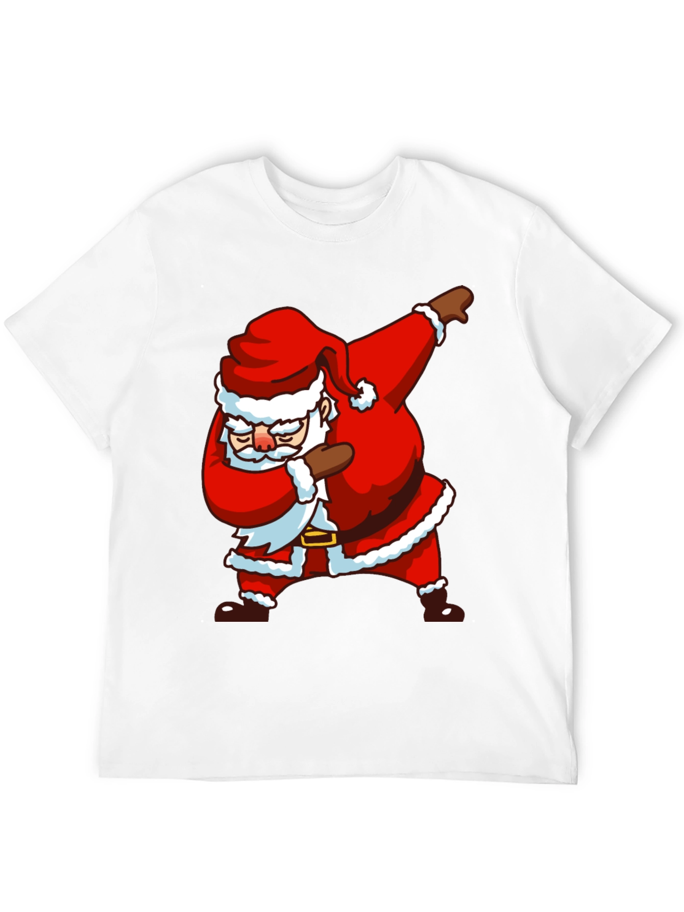 Dabbing Santa Black T-Shirt - Holiday Cheer