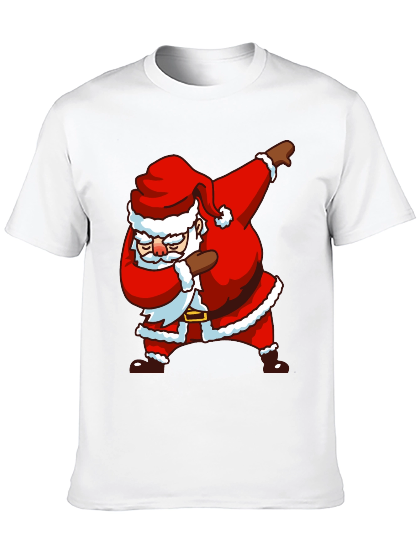 Dabbing Santa Black T-Shirt - Holiday Cheer