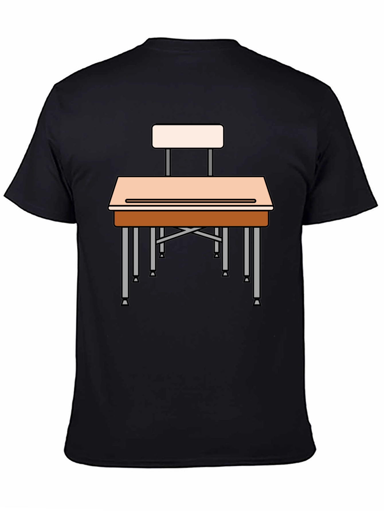 Novelty School Desk Graphic T-Shirt
